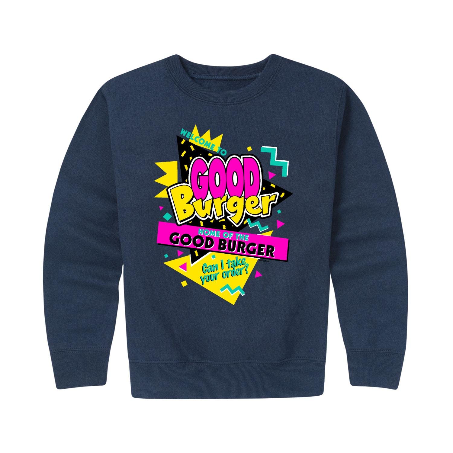 HYBRID APPAREL Good Burger Fleece Sweatshirt for Toddler & Youth - Soft Crewneck Pullover for Boys & Girls - Perfect for School, Playdates & Family Outings
