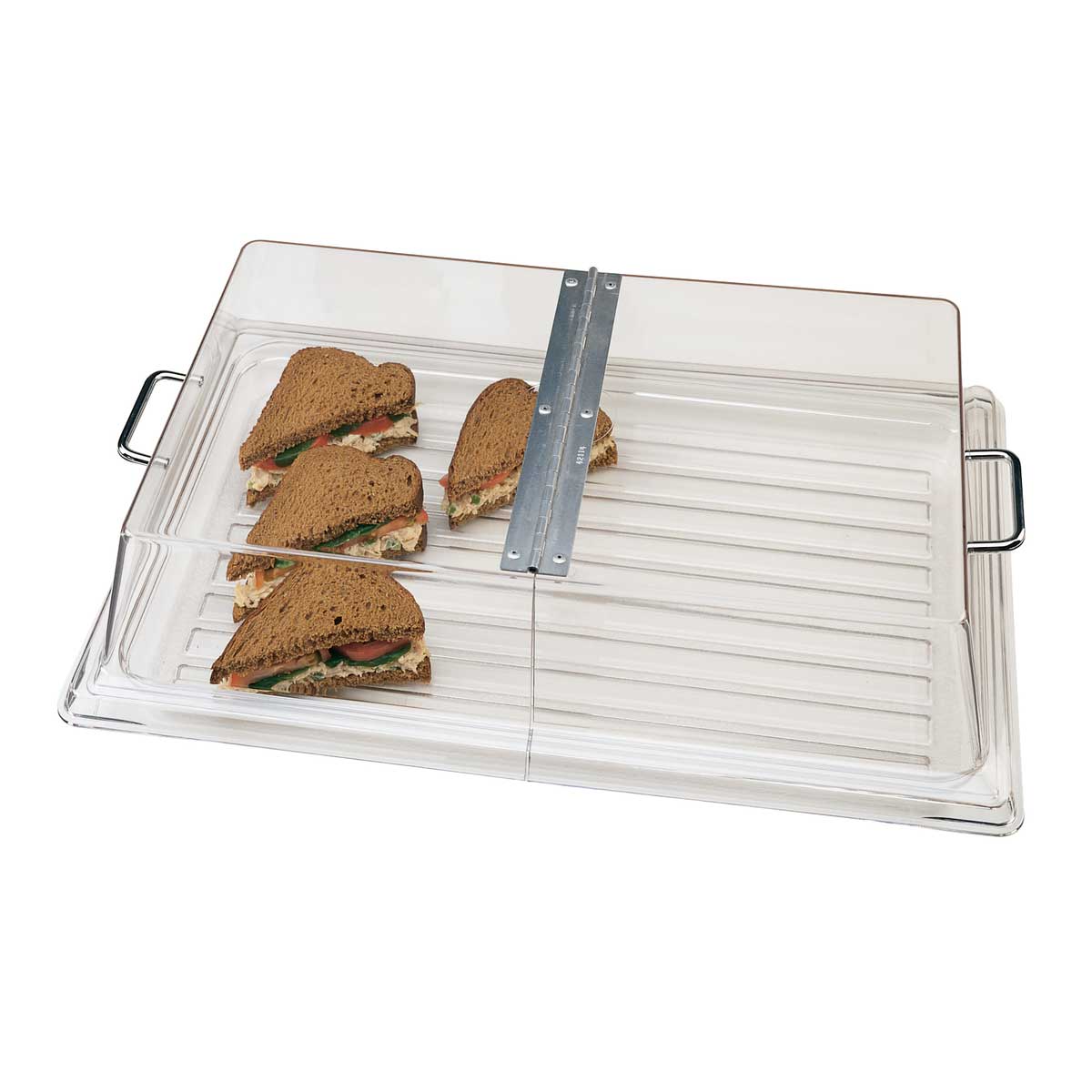Cambro RD1220CWH135 Camwear Clear Display Cover with Hinged Lid - 12