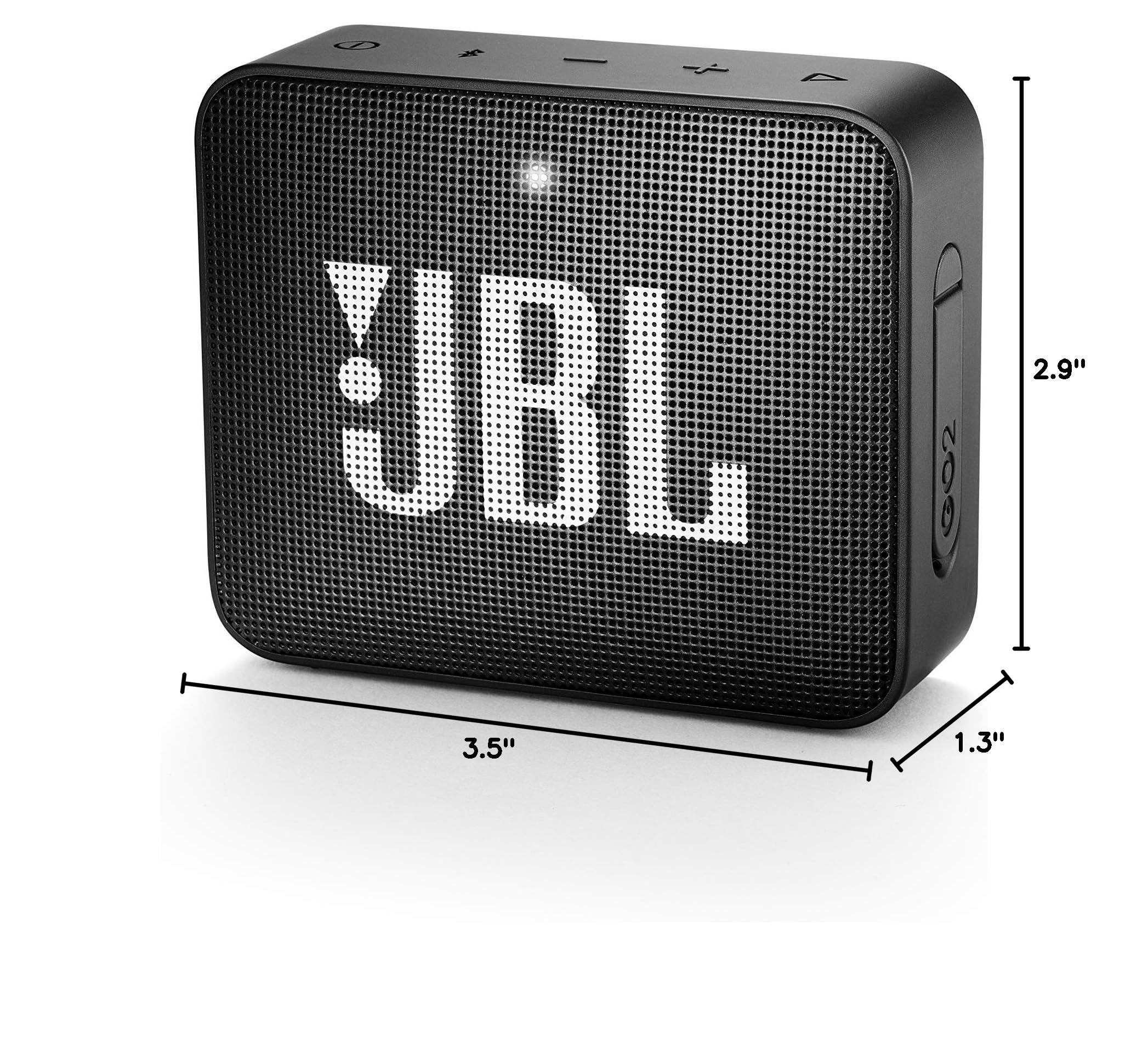 JBL GO 2 Portable Bluetooth Speaker - Waterproof, Wireless, Compact Design (Renewed) - Perfect for Outdoor Adventures, Beach Parties & Shower Music