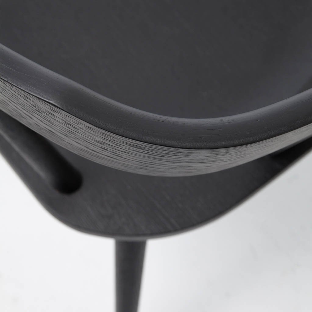 Ripley Dining Chair - Black Oak Wooden Chair for Kitchen, Dining Room & Office | Modern & Comfortable Seating Solution