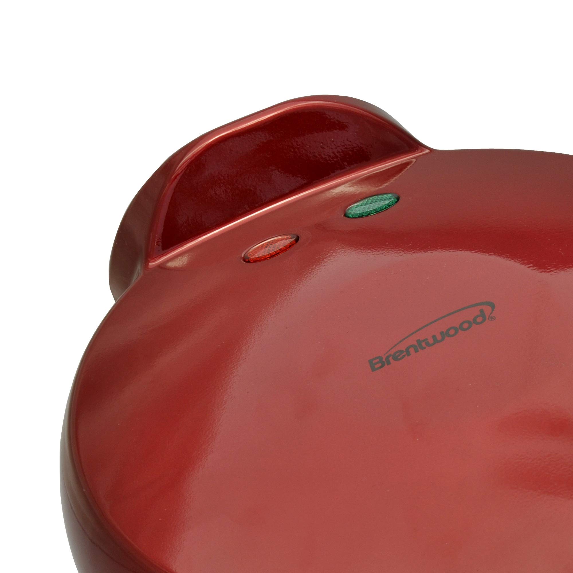 Brentwood TS-120 8-Inch Red Quesadilla Maker - Electric Tortilla Press for Quick & Easy Mexican Meals - Perfect for Home, Parties & Restaurants