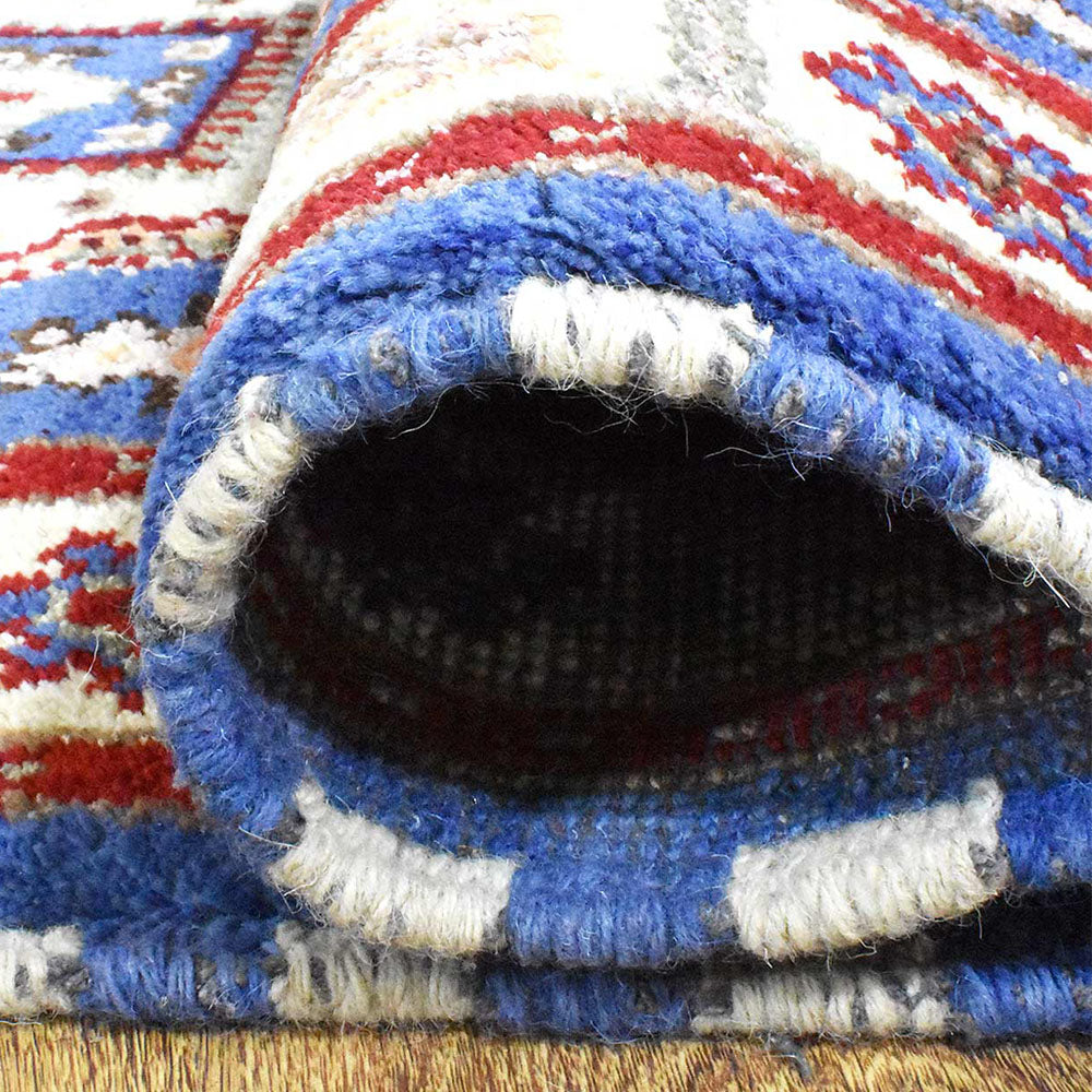 Handmade Afghan Rug - Premium Hand Knotted Wool Carpet for Living Room, Bedroom & Home Decor | Traditional Oriental Design | Durable & Soft Floor Covering