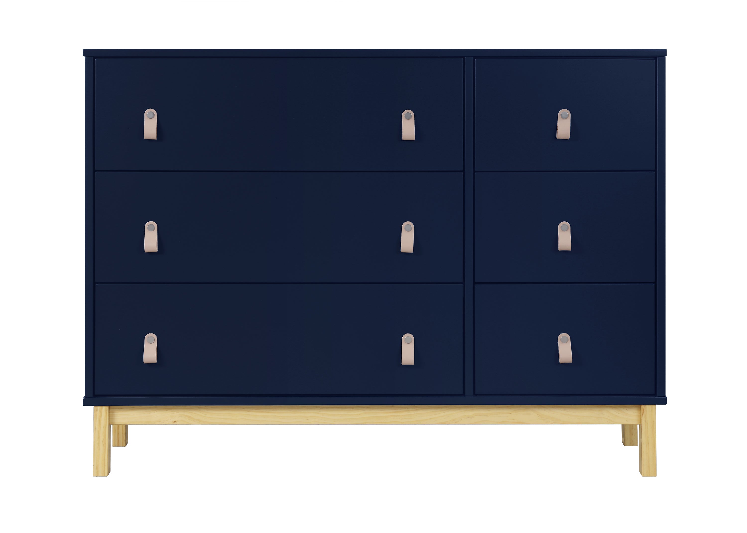 BabyGap Legacy 6-Drawer Nursery Dresser with Leather Pulls - Perfect for Baby Clothes Storage & Kids Room Organization