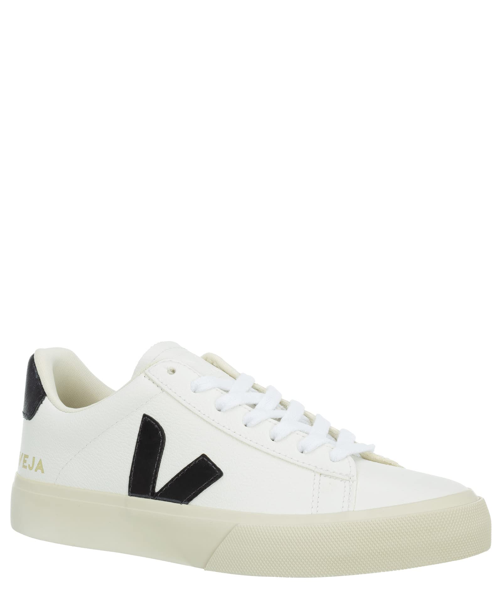 Veja Women's Campo Sneakers - Black & White Vegan Leather Sneakers for Women | Sustainable Fashion, Casual & Everyday Wear | Eco-Friendly Shoes for Walking, Running & Travel