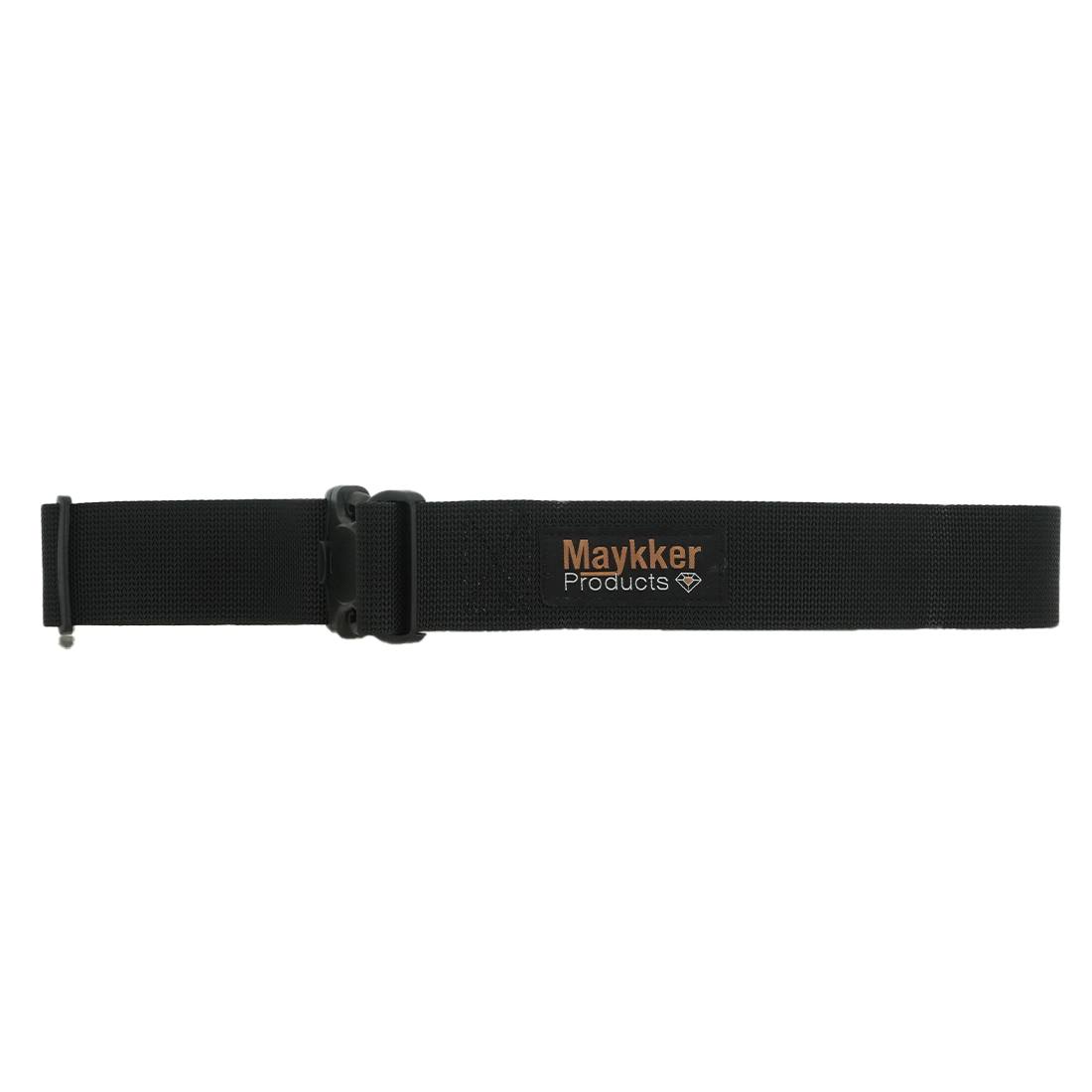 Maykker Trident Belt - Heavy Duty Tactical Belt for Men - Adjustable Military Style Rigid Webbing Belt - Perfect for Outdoor, Hiking, Camping & Everyday Use