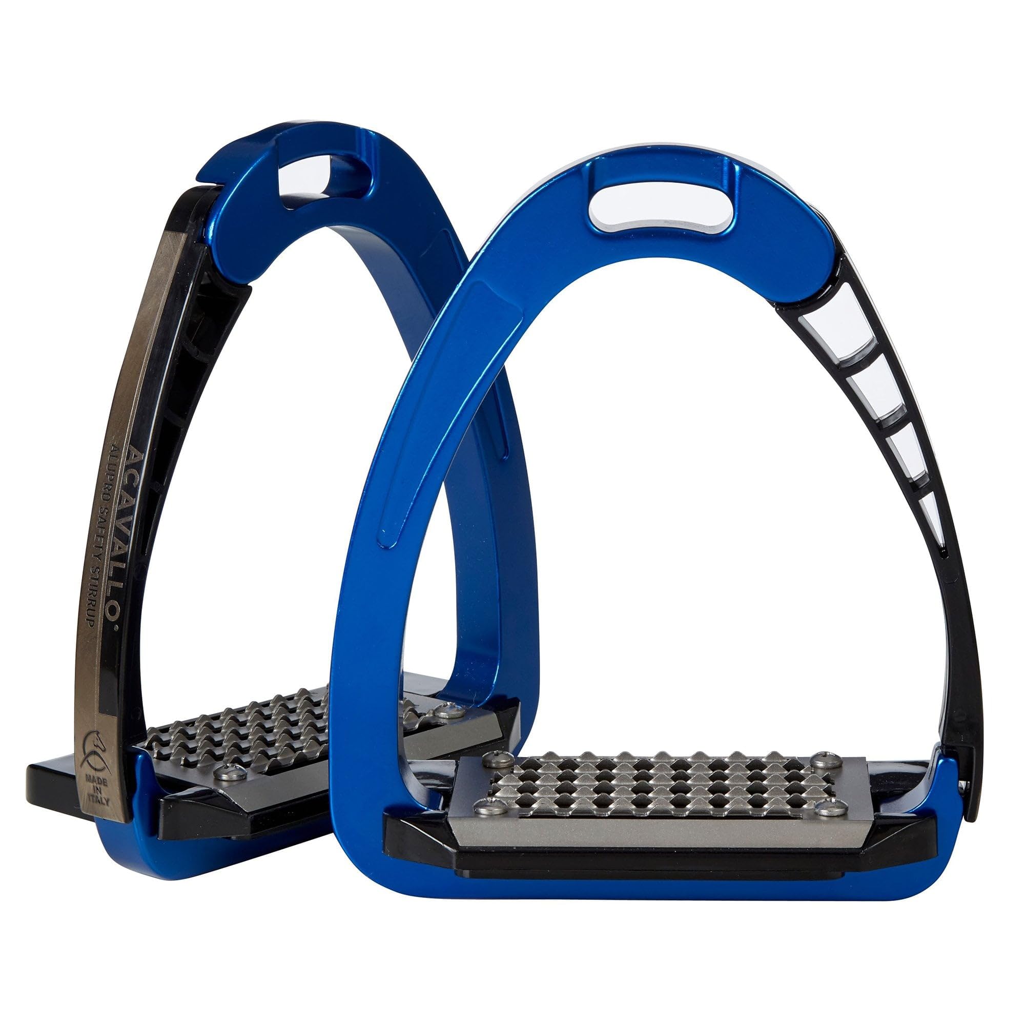 Acavallo Arena AluPro Safety Stirrups - Lightweight Aluminum Horse Riding Stirrups for Equestrian & Jumping - Enhanced Safety with Quick Release Technology - Perfect for Training, Competitions & Trail Riding