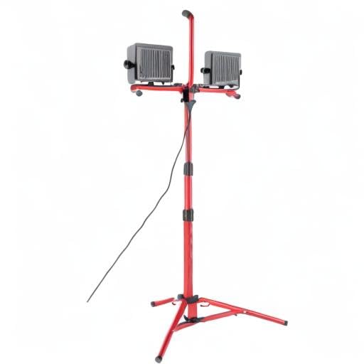 VEVOR 2PCS 10000 Lumen Dual-head LED Work Light with Adjustable Tripod Stand (27.6
