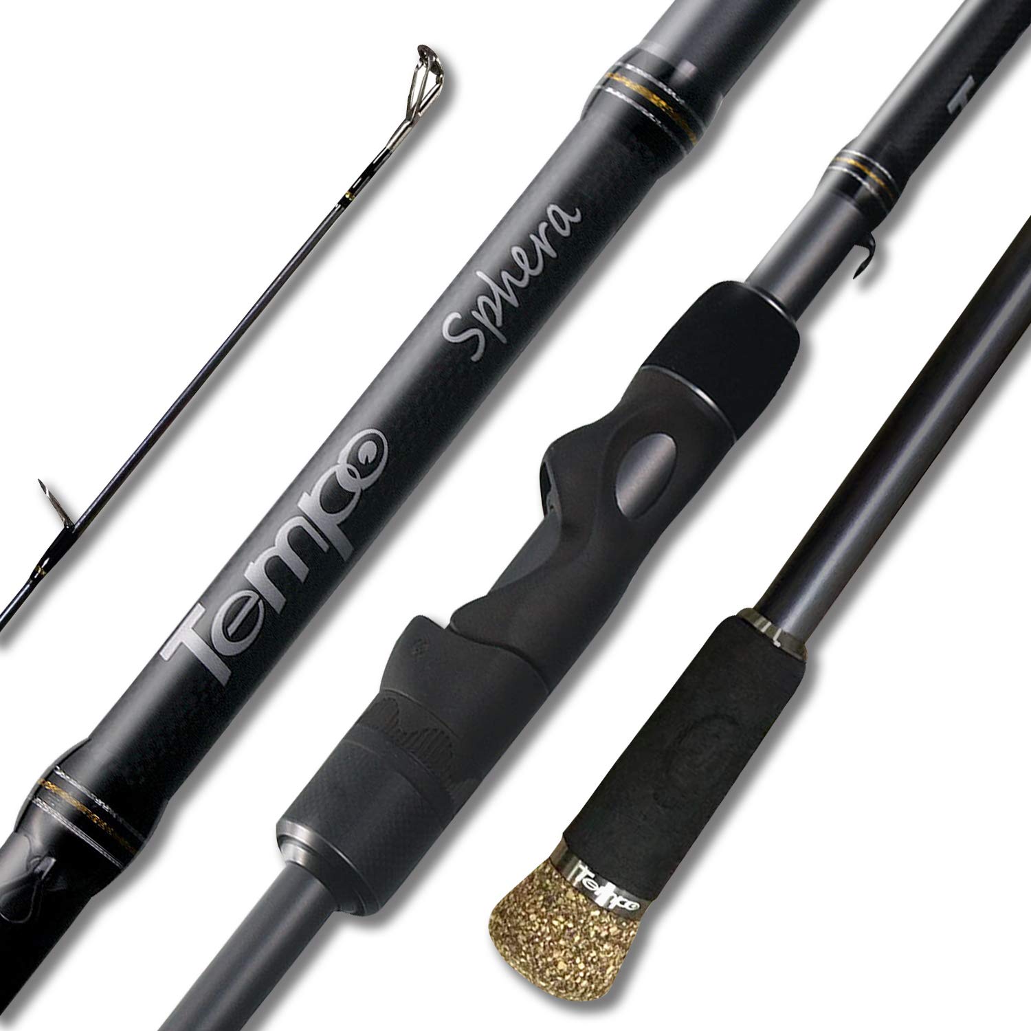 Tempo Sphera Ultra Light Spinning Fishing Rod with Fuji Reel Seat | 30-Ton Carbon Blank | Sensitive & Durable Action | Perfect for Freshwater & Saltwater Fishing