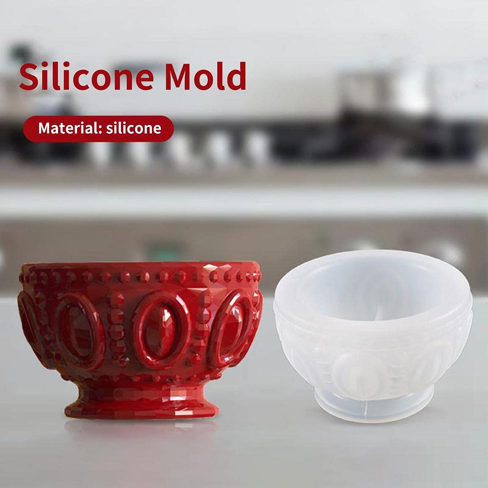 Premium Silicone Concrete Flower Pot Molds for DIY Cement, Clay & Resin Crafts - Round Bowl Planter Molds for Candle & Soap Making - Perfect for Home Decor, Garden Projects & Handmade Gifts