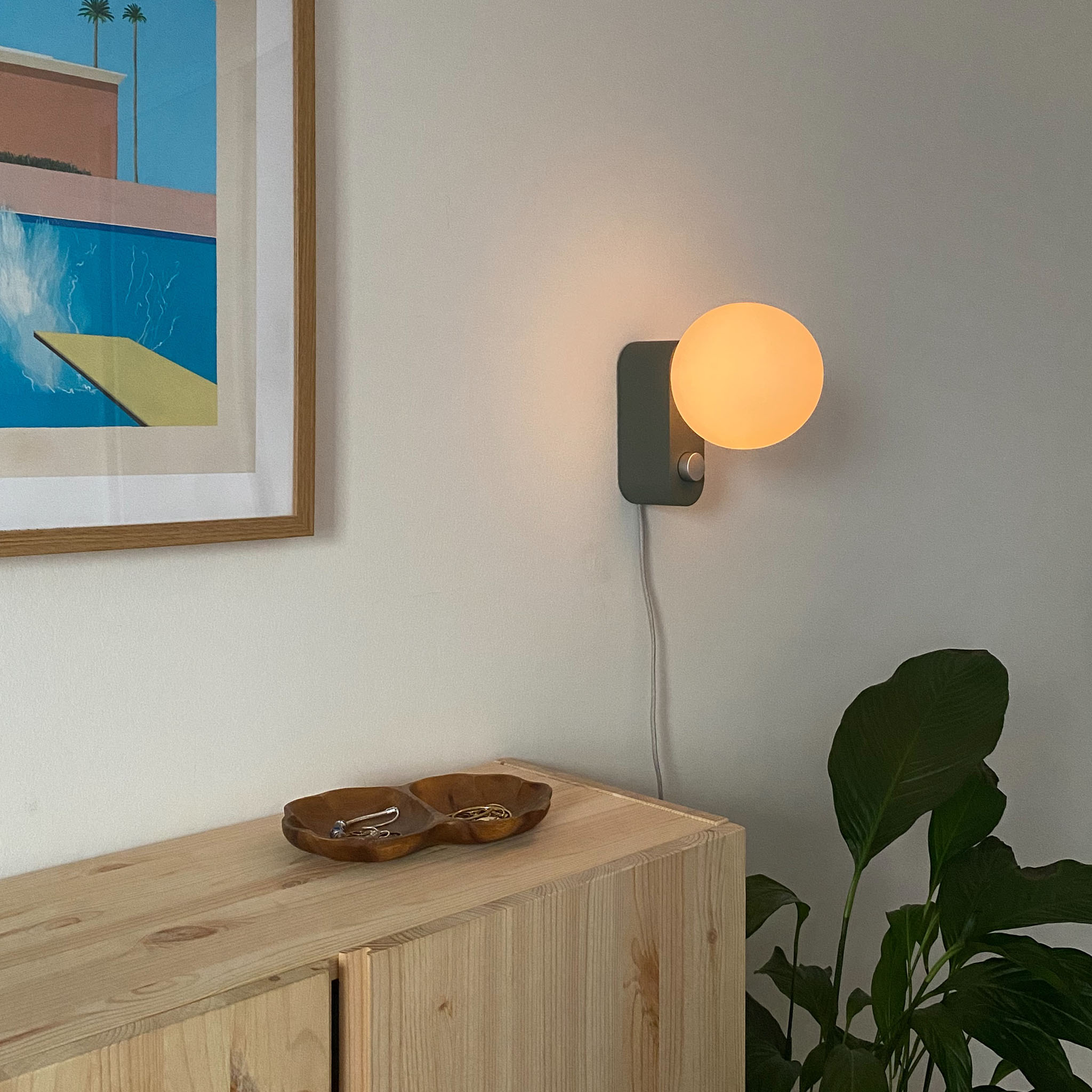Premium Sage Green Alumina Multi-Use Lamps - Set of 2 | Modern Table & Nightstand Lighting for Bedroom, Living Room & Office Decor