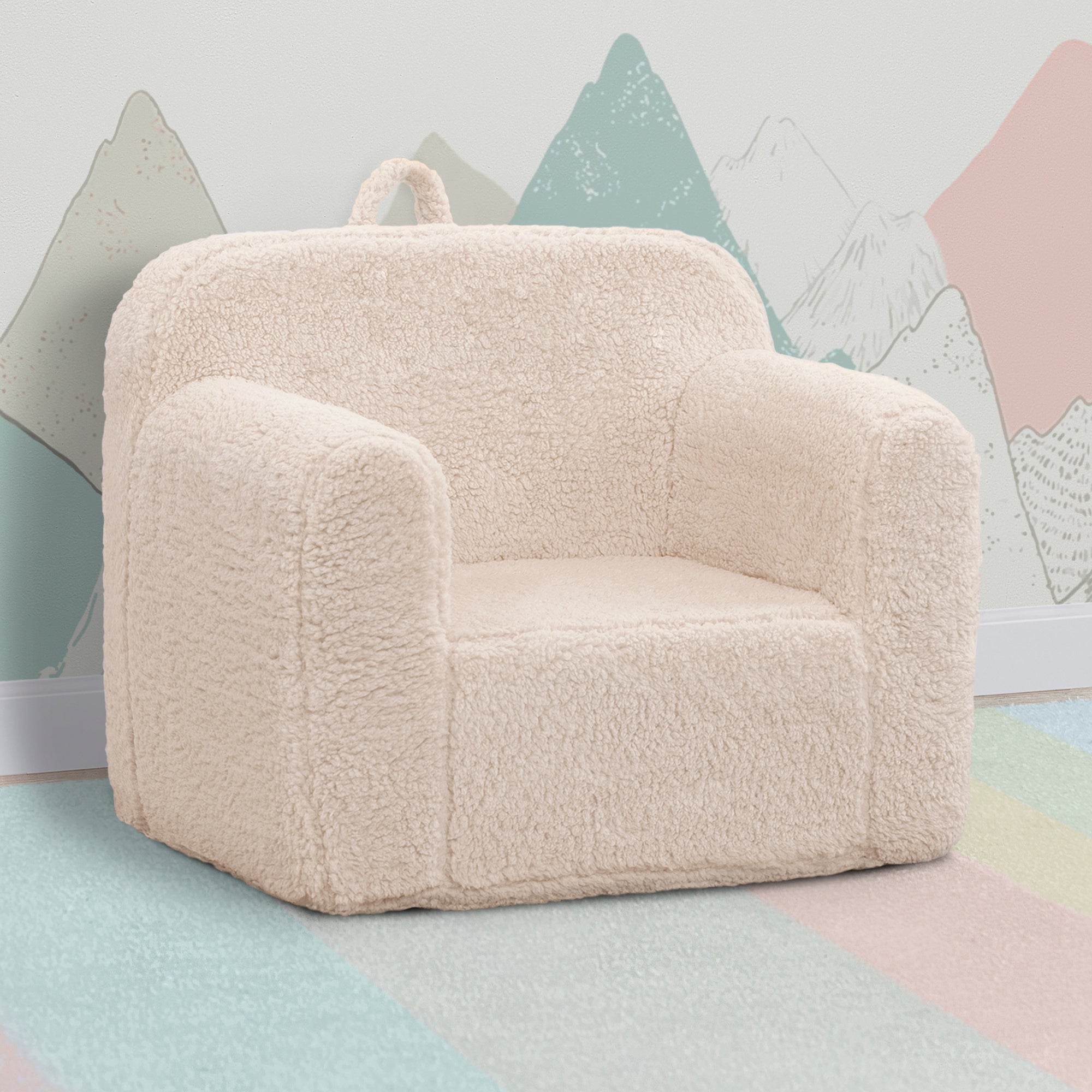 Cozy Sherpa Chair for Kids - Soft & Warm Children's Lounge Chair - Perfect for Reading, Gaming & Relaxing in Bedroom or Playroom