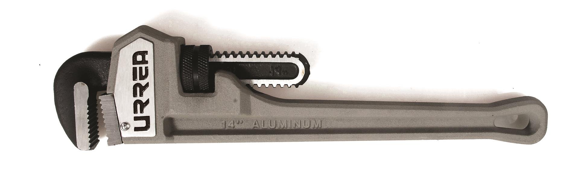 URREA 810A 10-Inch Heavy Duty Iron Aluminum Pipe Wrench - Professional Plumbing Tool for Home Repair, Construction, and DIY Projects
