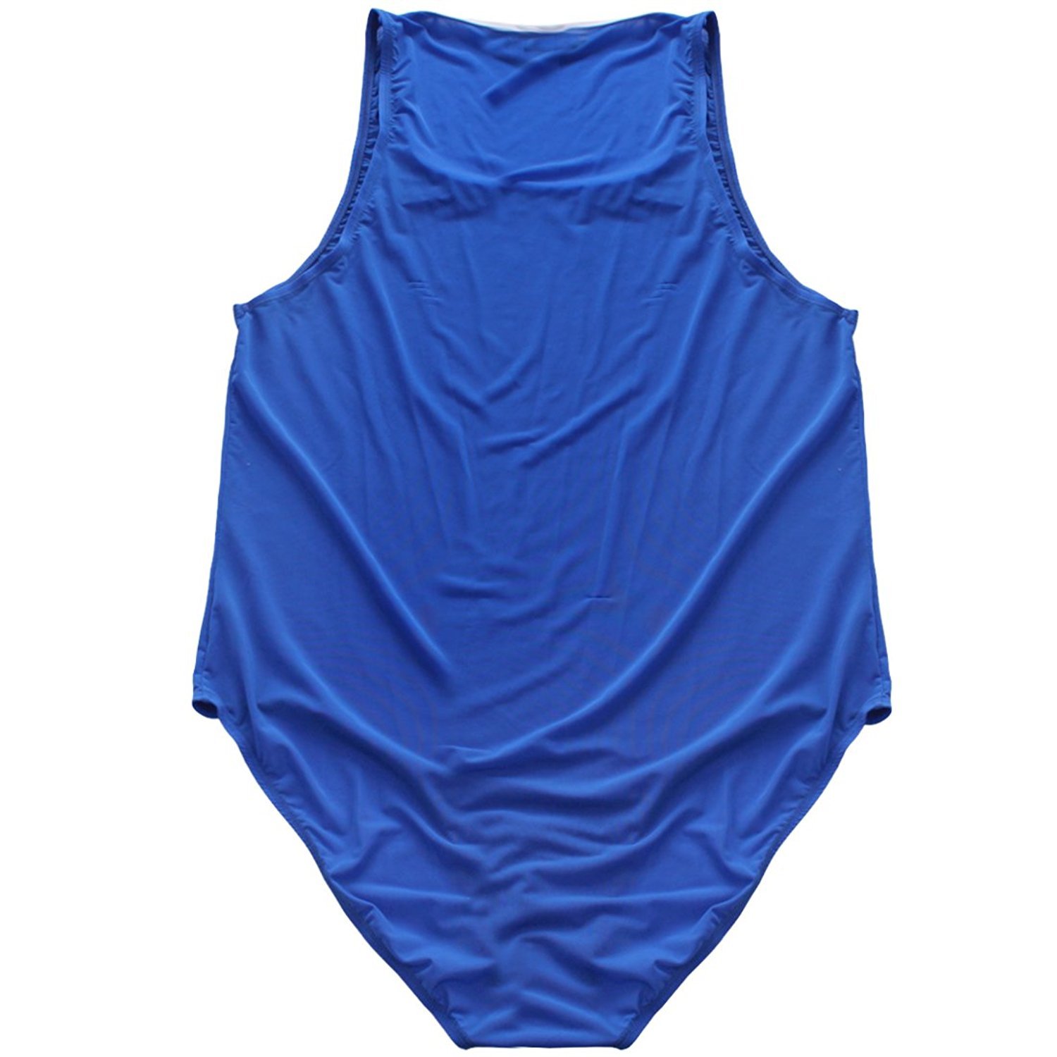 Igeon Men's Soft Smooth Workout Swimsuit - Quick Dry Gym Bodysuit Jumpsuit for Swimming, Fitness & Beach Activities