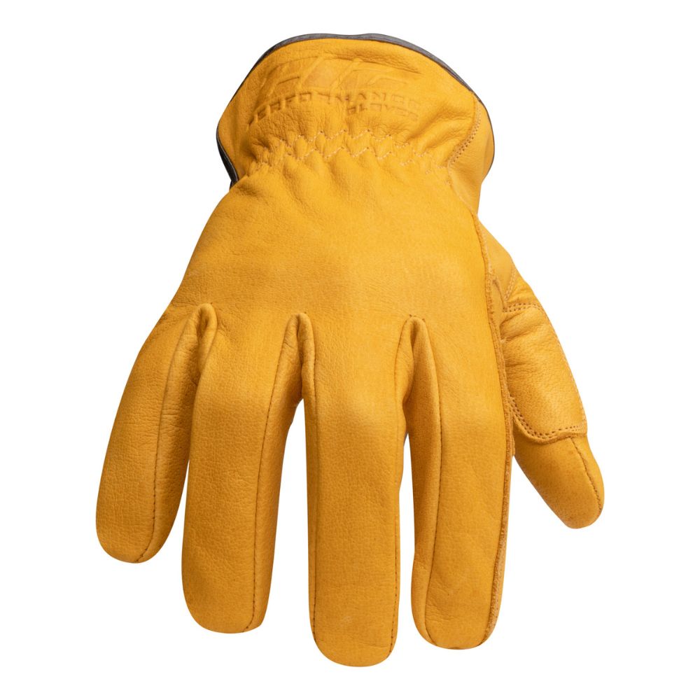 212 Performance LDC5 Level 5 Cut Resistant Leather Driving Gloves - EN 388 Certified, 3XL Brown for Motorcycle Riding, Construction Work & Outdoor Safety Protection