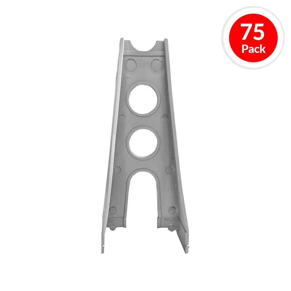 8 Inch Plastic Rebar Chairs for Concrete Support - 75 Pack - Heavy Duty Construction Spacers for Slabs, Footings & Driveways - Durable Linden Rebar Supports for DIY & Professional Projects