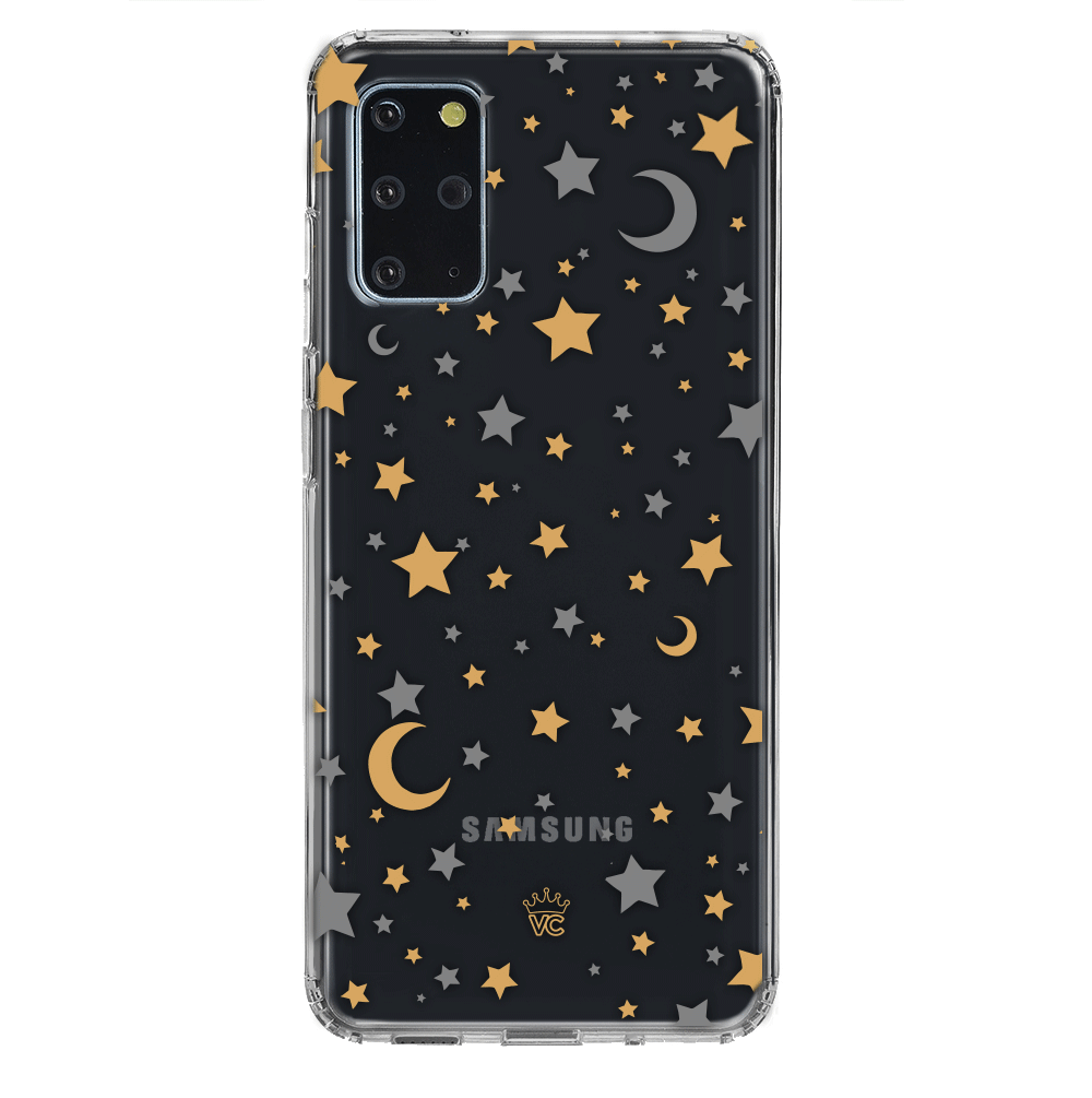 Starry Night Clear Samsung Phone Case - Protective Slim Fit Cover for Galaxy S21/S22/S23 - Perfect for Everyday Use & Gifts