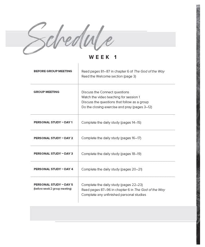 The God of His Word Bible Study Guide with Streaming Video - Christian Devotional for Small Groups & Personal Growth (God of The Way)
