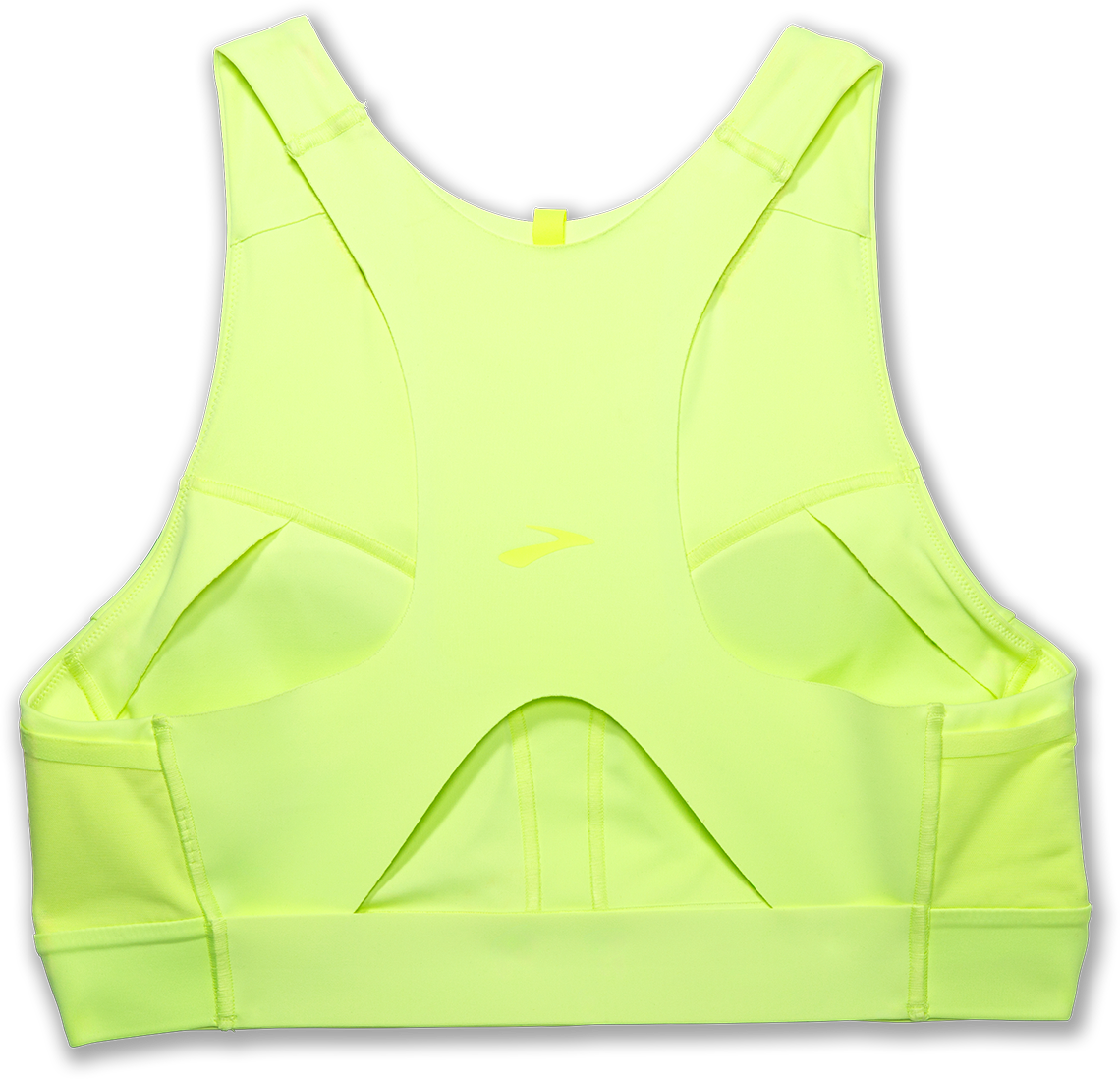 Women's Drive 3 Pocket Run Bra - Light Lime (738) - High Support Sports Bra for Running, Yoga & Gym Workouts