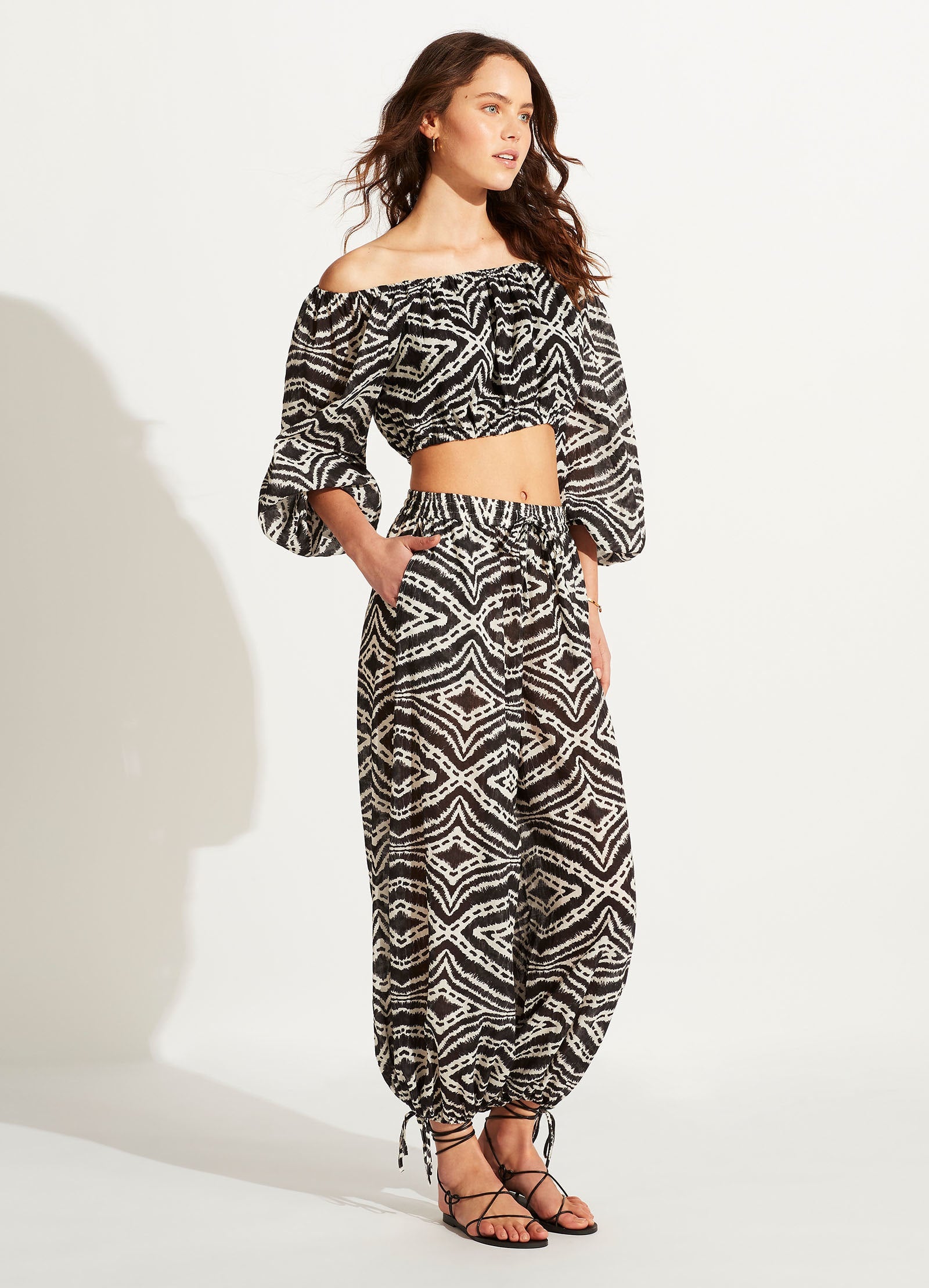 Zanzibar Crop Top - Black | Women's Fashion Short Shirt for Summer, Beach, and Casual Outfits