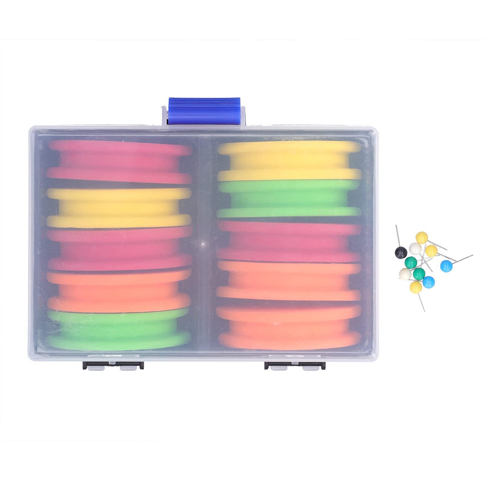 VBESTLIFE 10-Piece Fishing Foam Spools Set - Multi-Color Line Storage Spools with Winding Board for Fishing Tackle Organization | Perfect for Freshwater & Saltwater Anglers, DIY Fishing Gear Storage