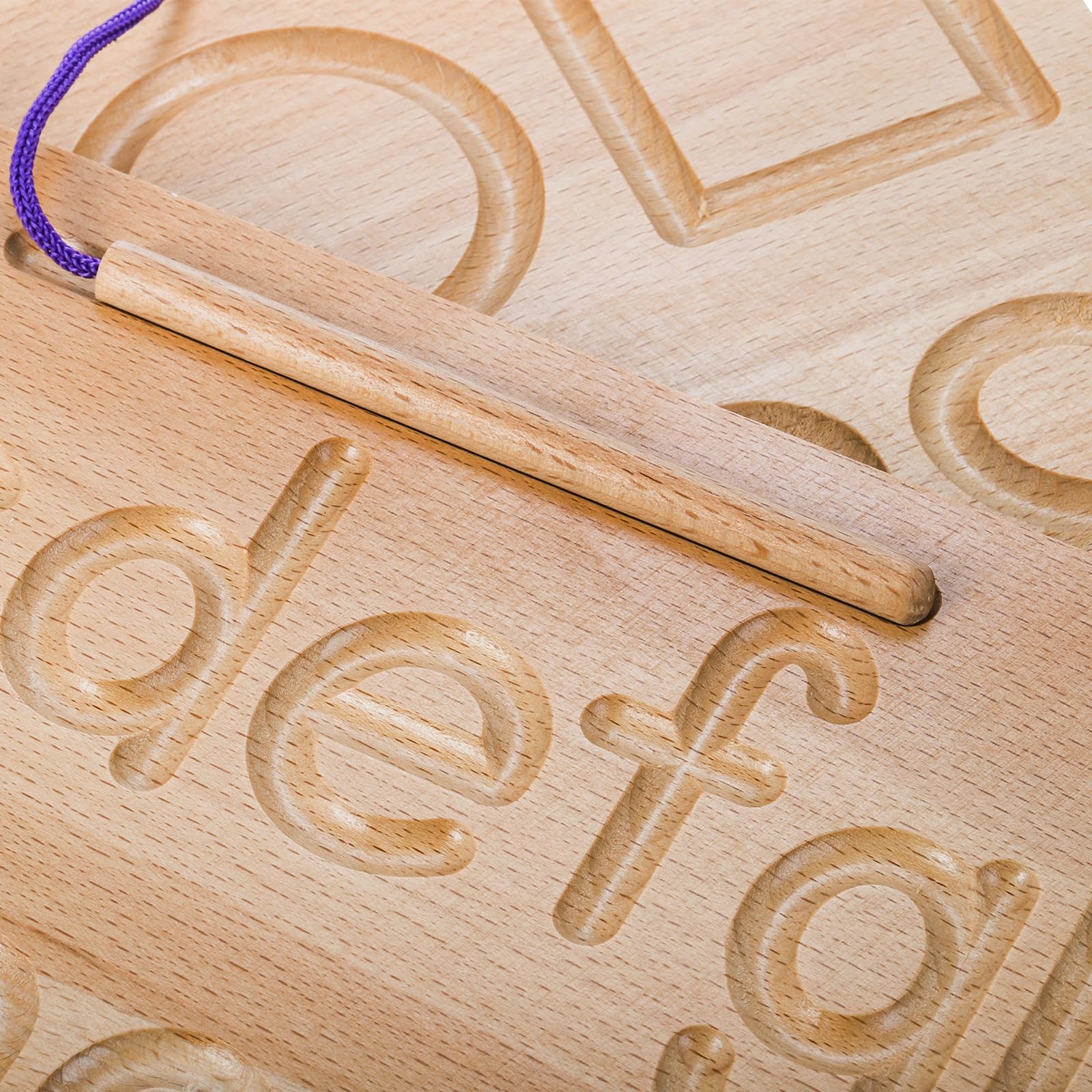 Wooden Alphabet Tracing Board for Kids 3-5 | Montessori Letter & Number Learning Toy for Preschool Writing Practice | Perfect for Classroom & Homeschool Use