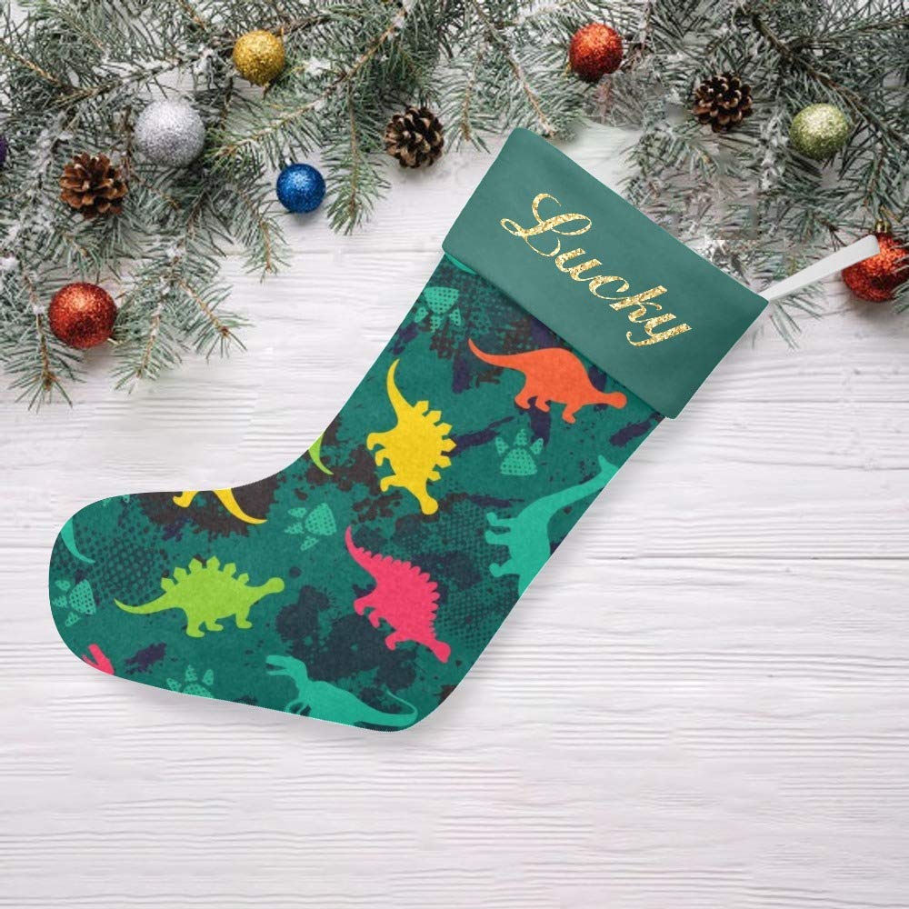 Personalized Christmas Stockings with Name - Custom Xmas Gift Decor 17.5