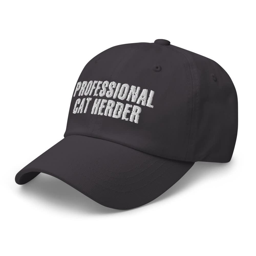 Funny Cat Herder Hat for Cat Lovers - Cute & Professional Cat Dad & Mom Hat - Perfect for Pet Owners, Gifts & Cat-Themed Parties