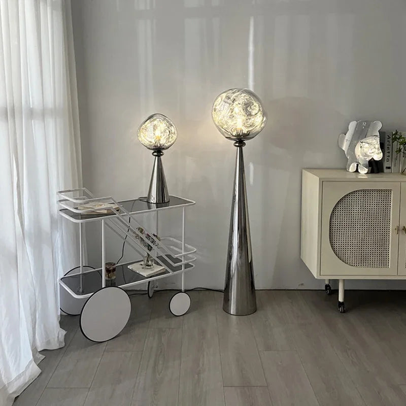 Tolya Minimalist Tall Lava Floor Lamp - Modern Nordic Style Standing Light for Living Room, Bedroom & Office Decor