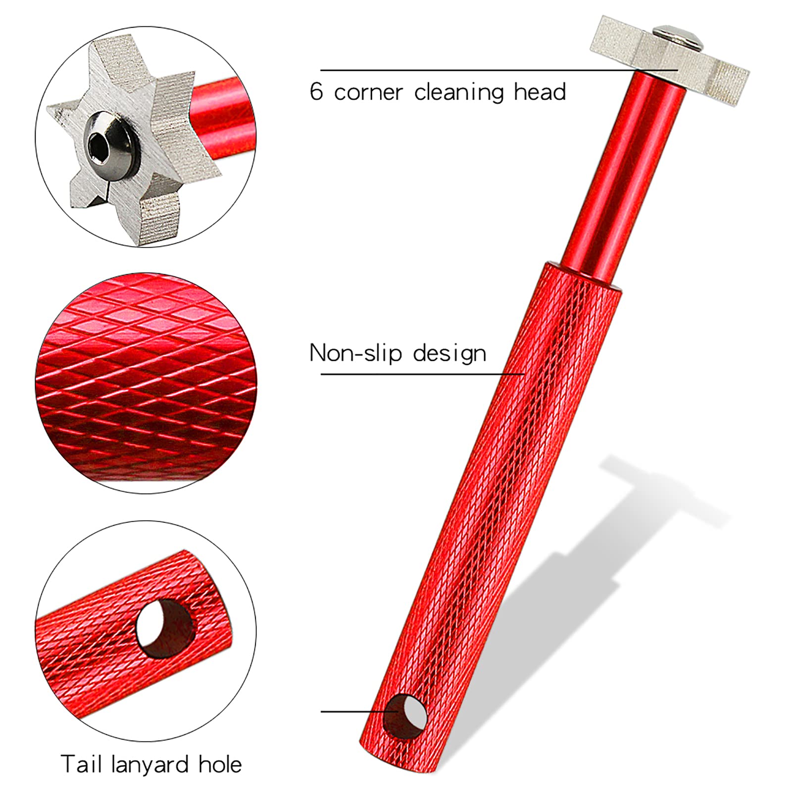 VIPMOON Golf Club Groove Sharpener Tool - Retractable Golf Brush & Cleaner with Aluminum Carabiner for Wedge & Irons (U/V Grooves) | Durable Golf Accessories for Men | Perfect for Course Maintenance & Pre-Game Preparation