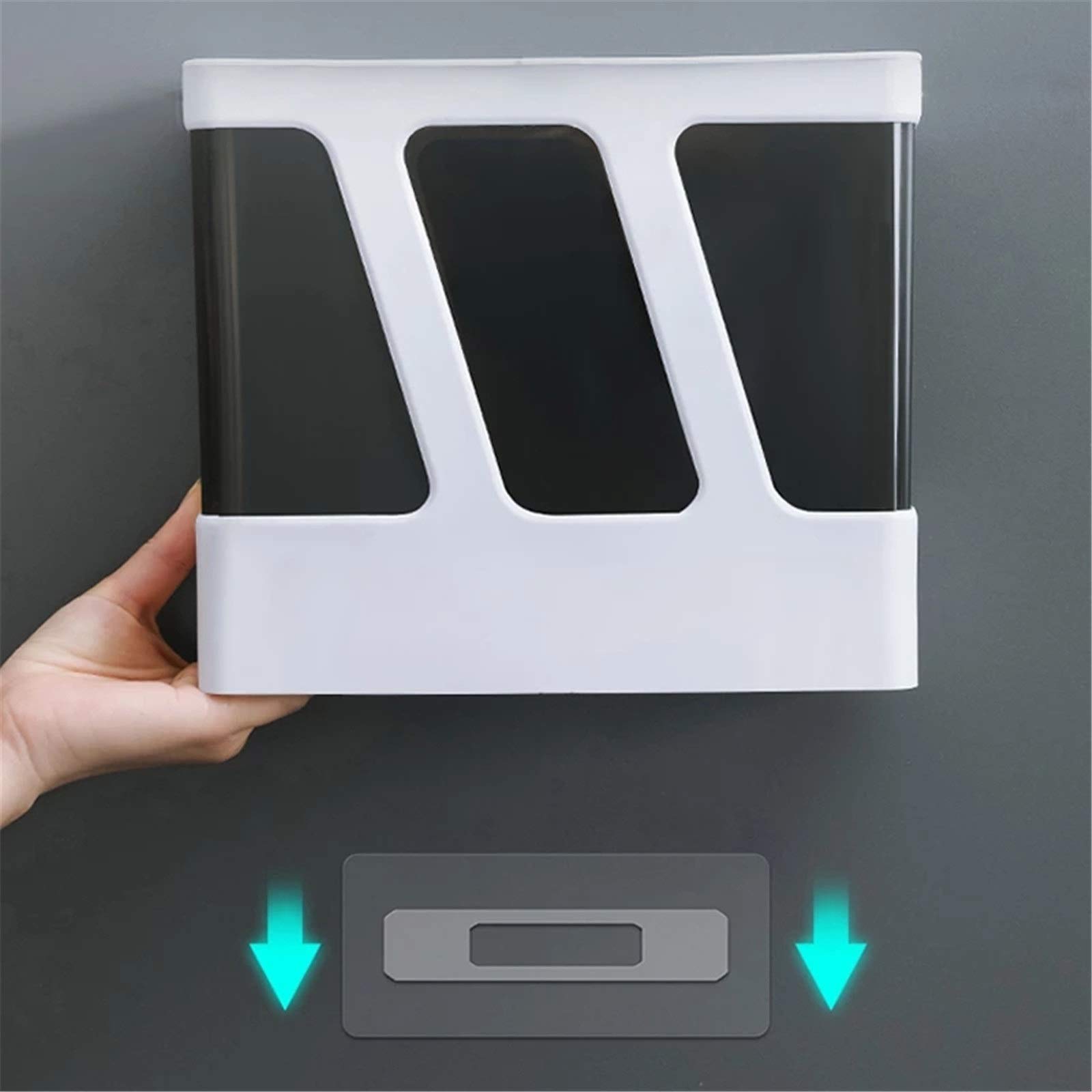 White Wall Mounted Disposable Cup Dispenser - Buckle Type Paper Cup Holder for Household & Office Water Dispensers | Easy Access & Space Saving Solution for Kitchens, Break Rooms & Events