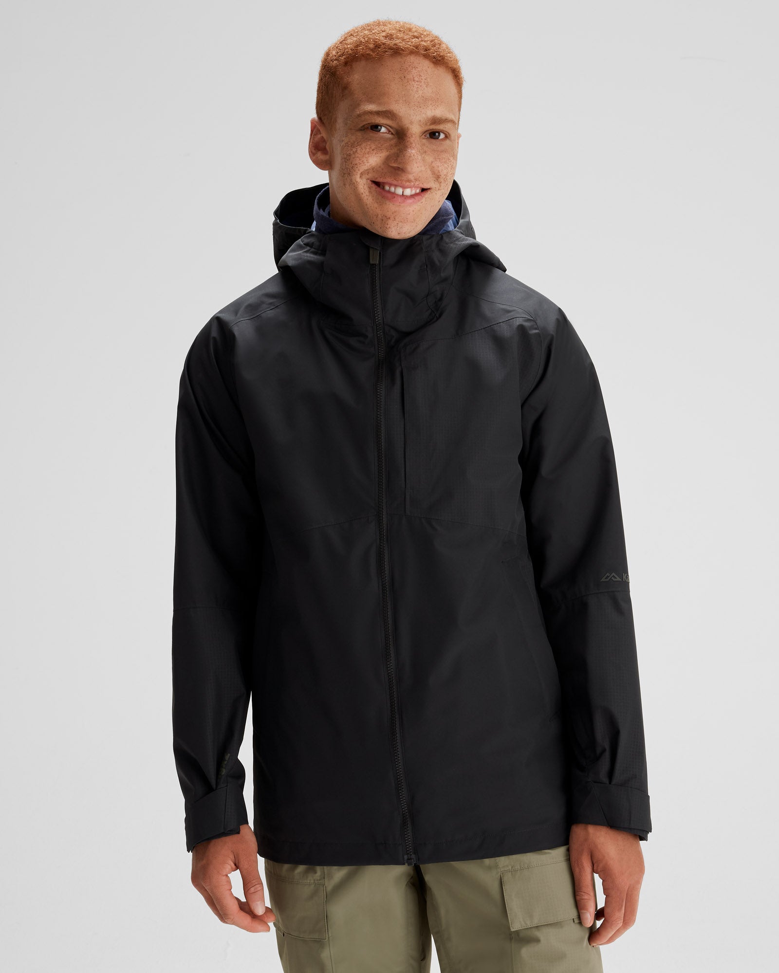 Men's PWDR Days 2L Shell Snow Jacket - Waterproof Winter Coat for Skiing & Snowboarding - Black Stingray Color - Ideal for Cold Weather Outdoor Activities