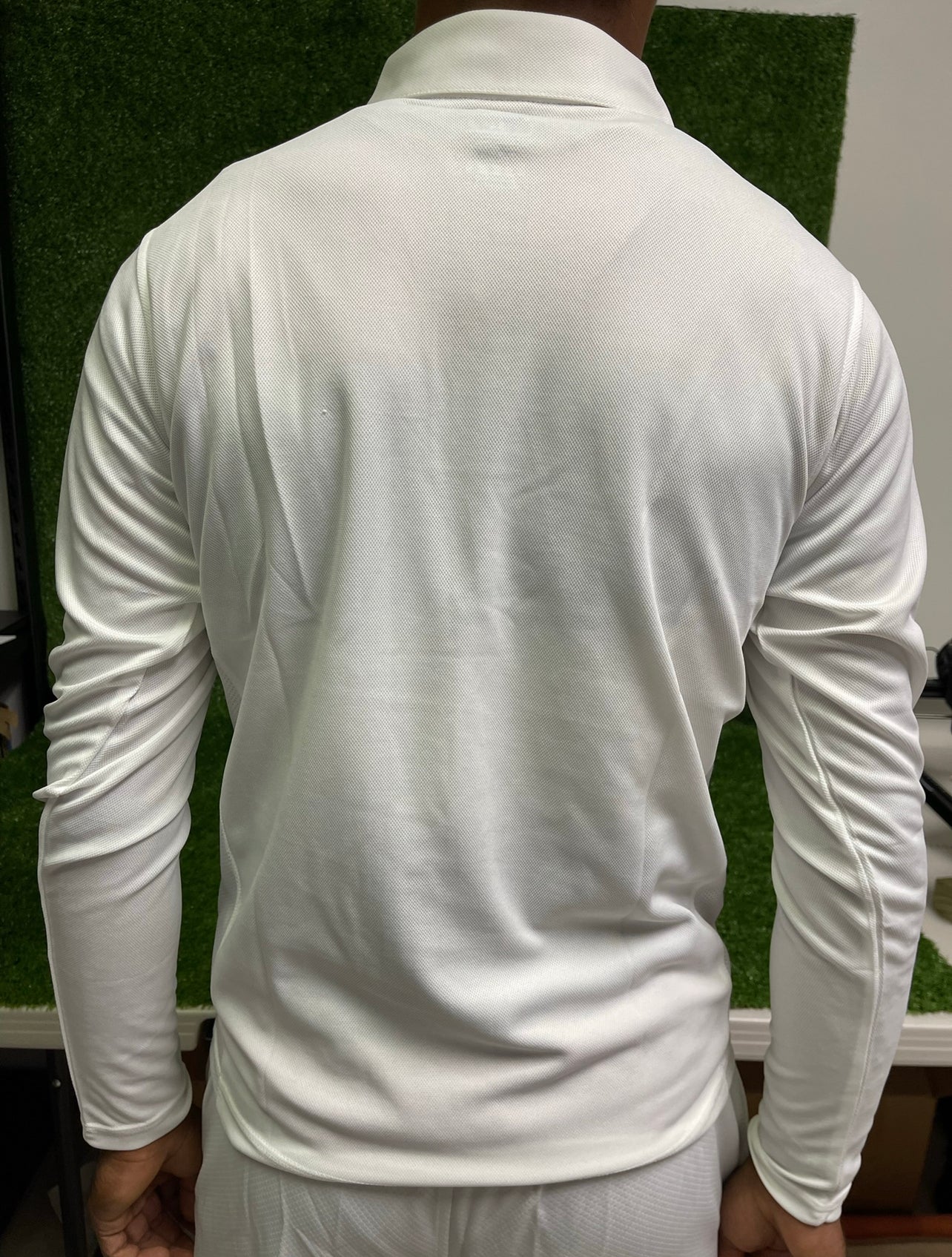 Raydn Cricket White Full Sleeve T-Shirt for Men - Breathable Cotton Sports Shirt - Perfect for Cricket Matches, Outdoor Activities & Casual Wear
