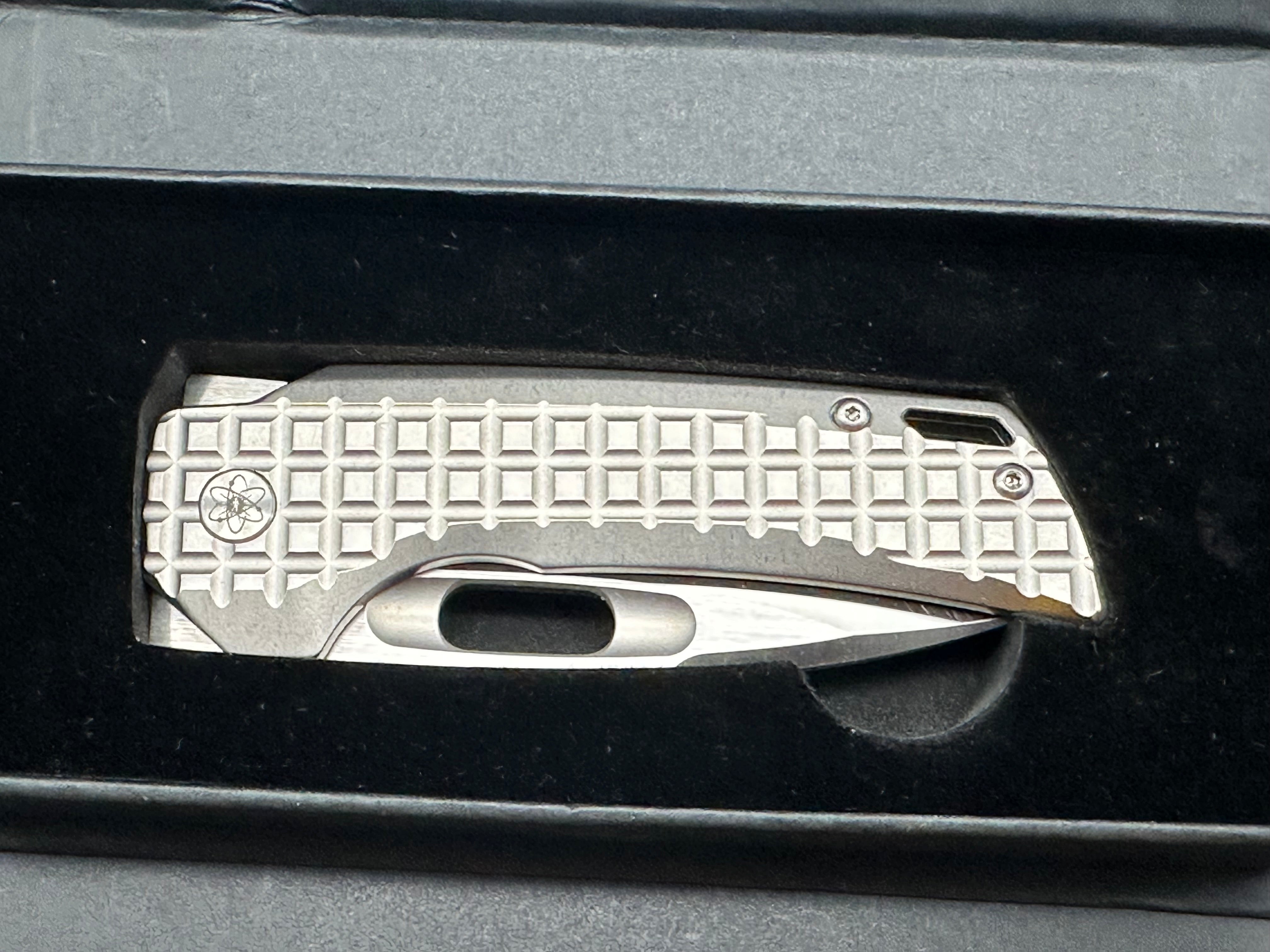 Empedc Nymble M390 Folding Pocket Knife - Stonewash Finish - Premium EDC Knife for Camping, Hiking, and Everyday Carry