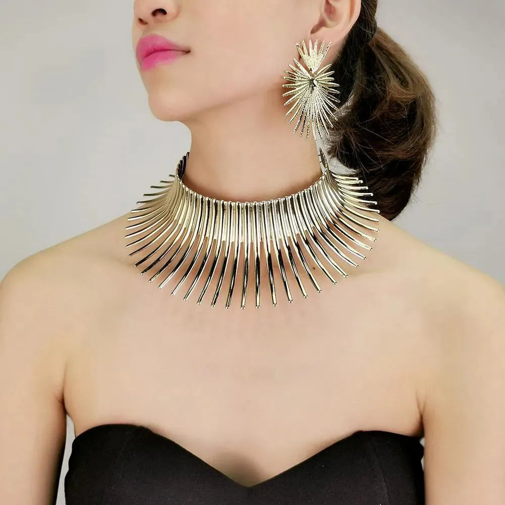 Authentic African Jewelry Handmade Beaded Necklace & Bracelet Set - Perfect for Weddings, Parties & Cultural Events