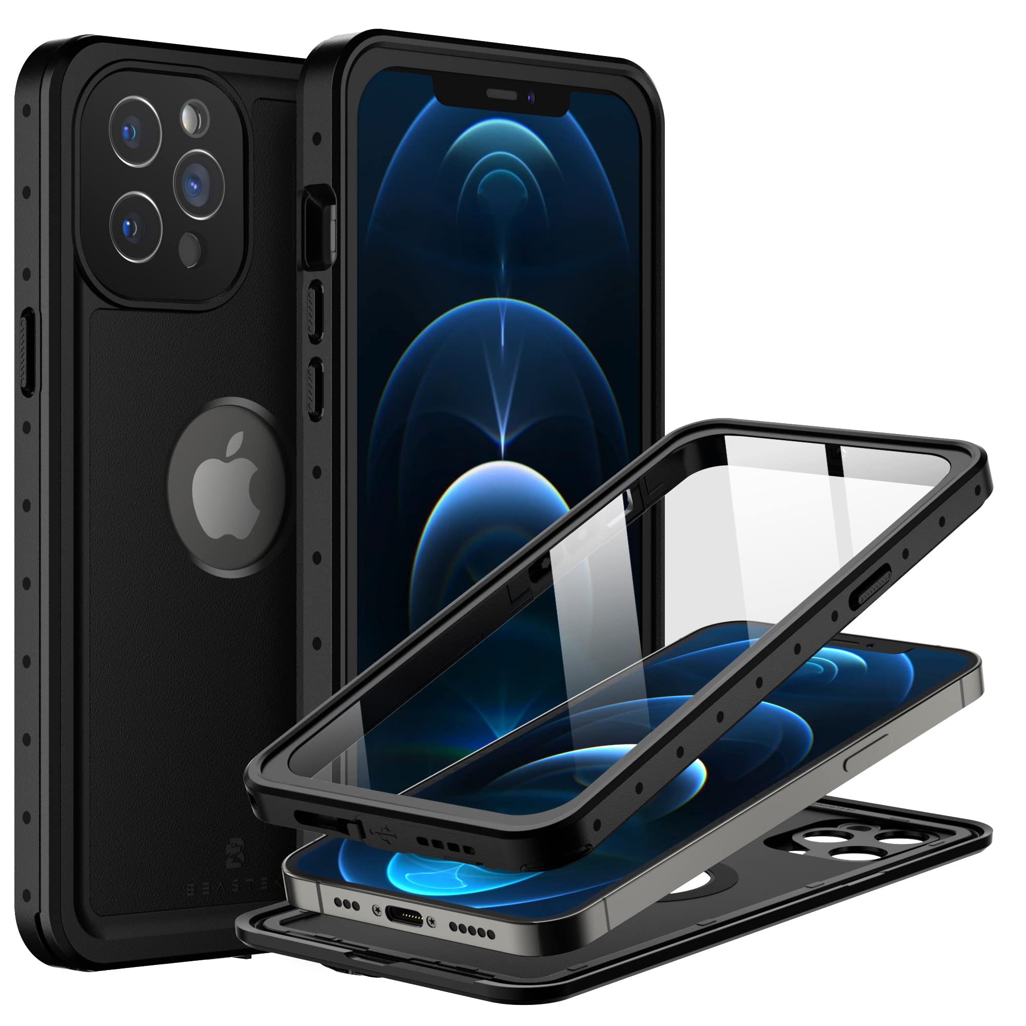 BEASTEK Waterproof Case for iPhone 12 Pro Max (6.7