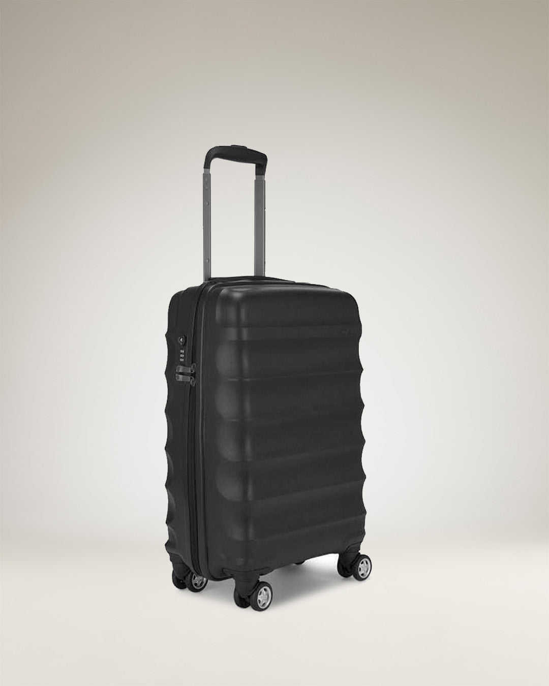 Juno Black Carry On Luggage - Lightweight Durable Suitcase for Air Travel, Business Trips & Weekend Getaways