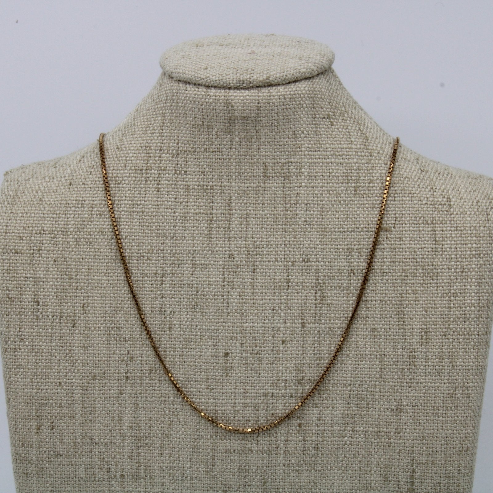 10K Yellow Gold Box Chain Necklace for Men & Women - 20 Inch Solid Gold Box Link Chain - Perfect for Everyday Wear, Gifts & Special Occasions