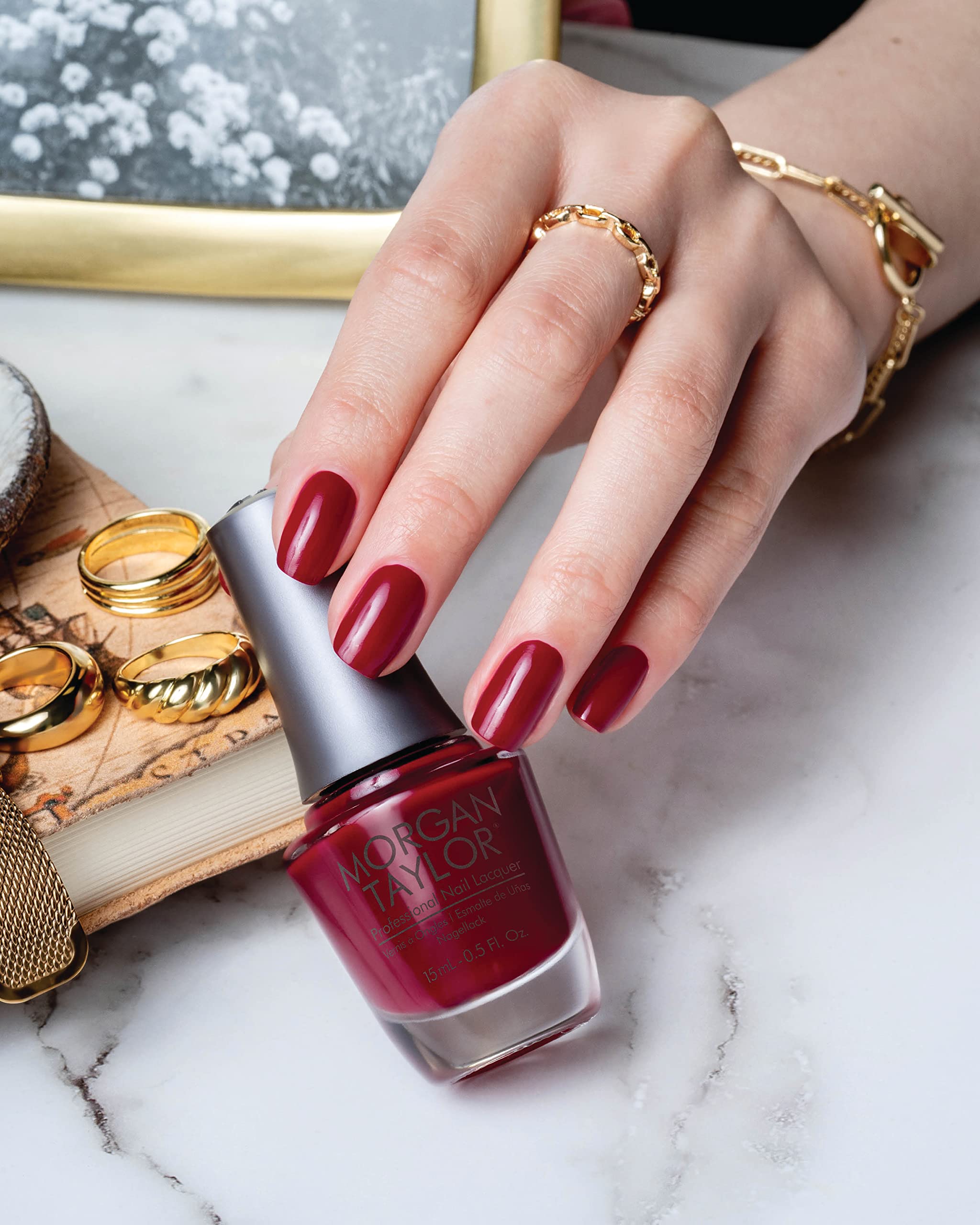 Morgan Taylor Long Lasting Nail Polish - 0.5 oz Salon Quality Nail Lacquer for Women - Perfect for Manicures, Pedicures & Special Occasions