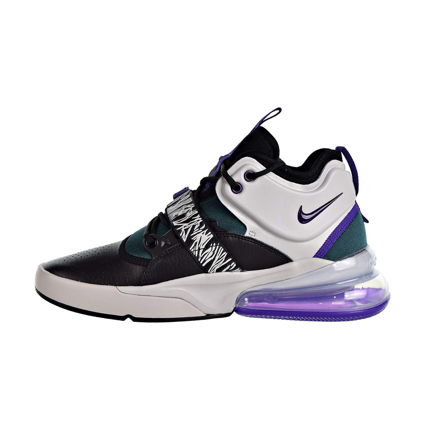 Nike Air Force 270 Light Zen Grey/Court Purple Kids' Sneakers - Size 5 | Comfortable Basketball Shoes for Boys & Girls | Perfect for School, Sports & Casual Wear