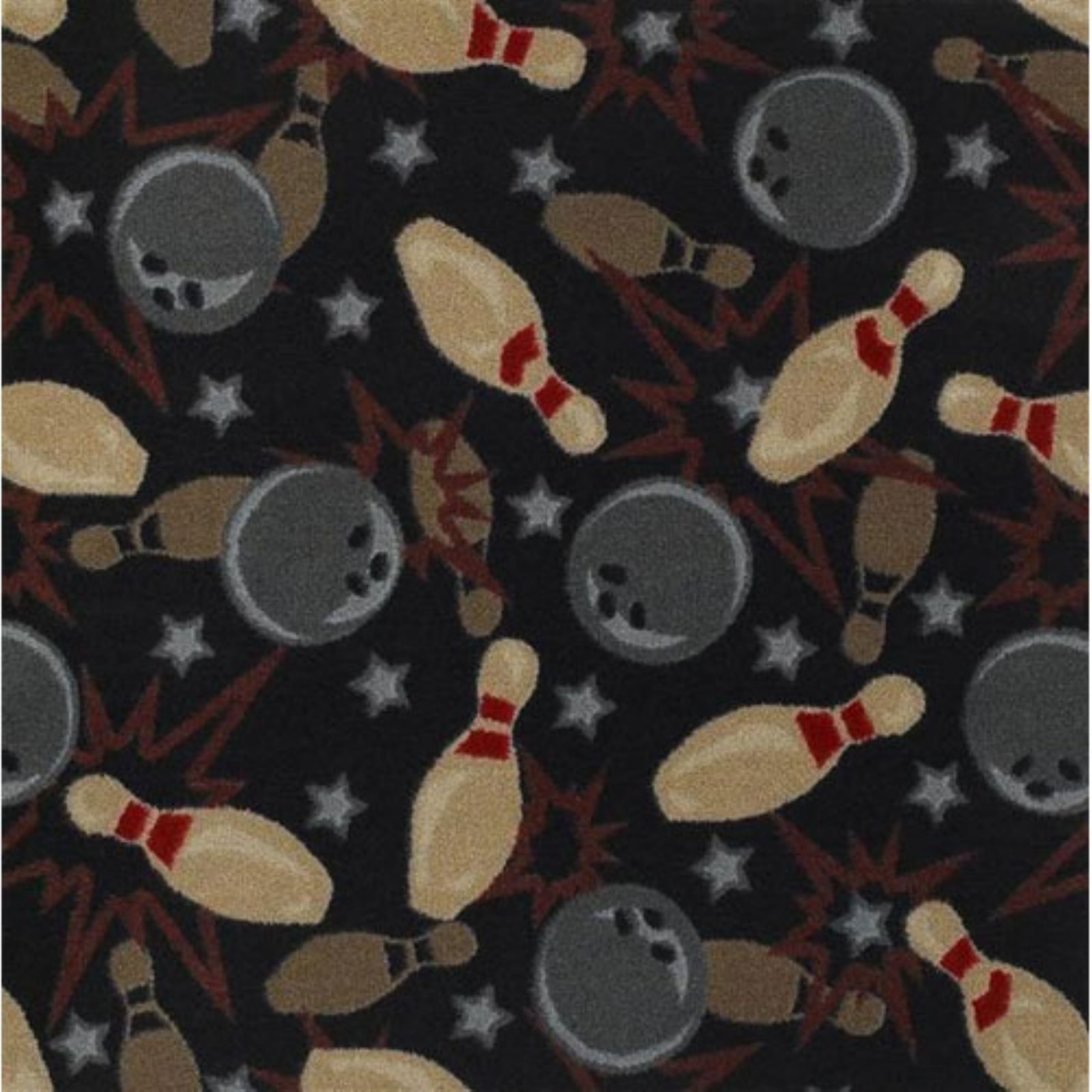 Joy Carpets Sports Fan Retro Bowl Area Rug in Chocolate - Perfect for Game Room, Man Cave, or Sports-Themed Home Decor