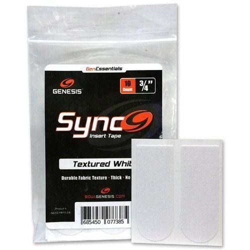 Genesis Sync White 3/4 Inch Insert Bowling Tape - 10 Pack | Perfect for Finger Grip Protection & Enhanced Bowling Performance