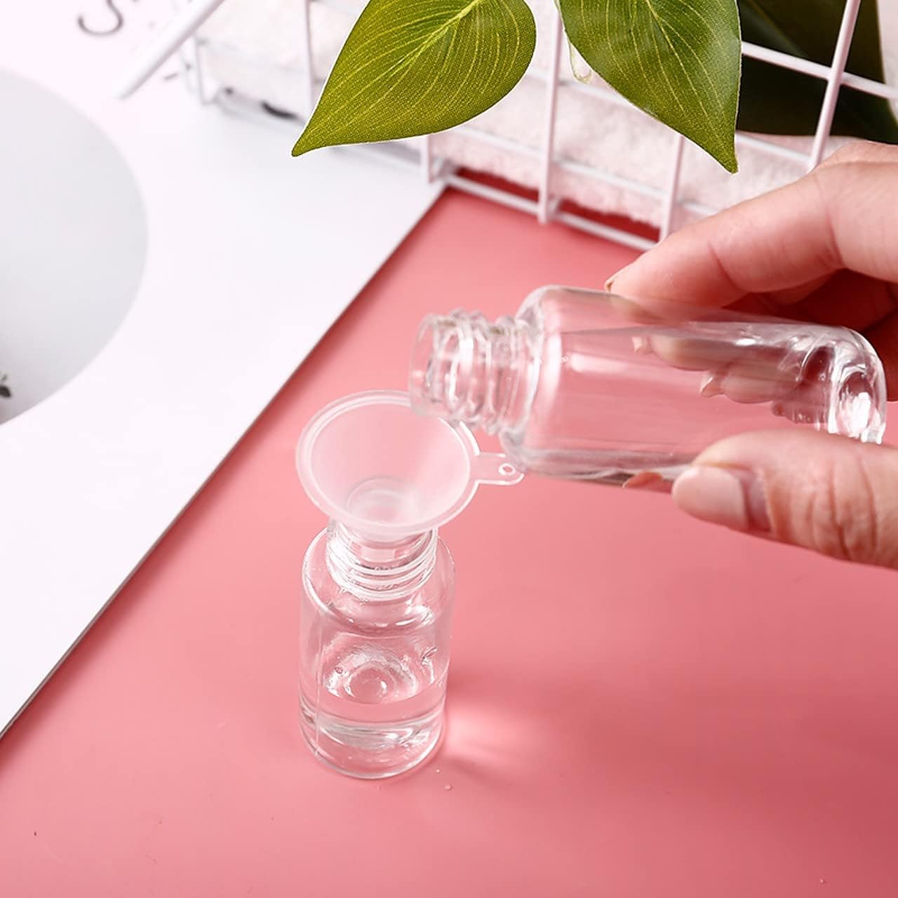 **Leak Proof Portable Toiletry Spray Bottles Set - 16cm Refillable Cosmetic Containers for Lotion & Body Wash (Pink) | Travel-Friendly, Ideal for Gym, Camping & Airplane Trips**