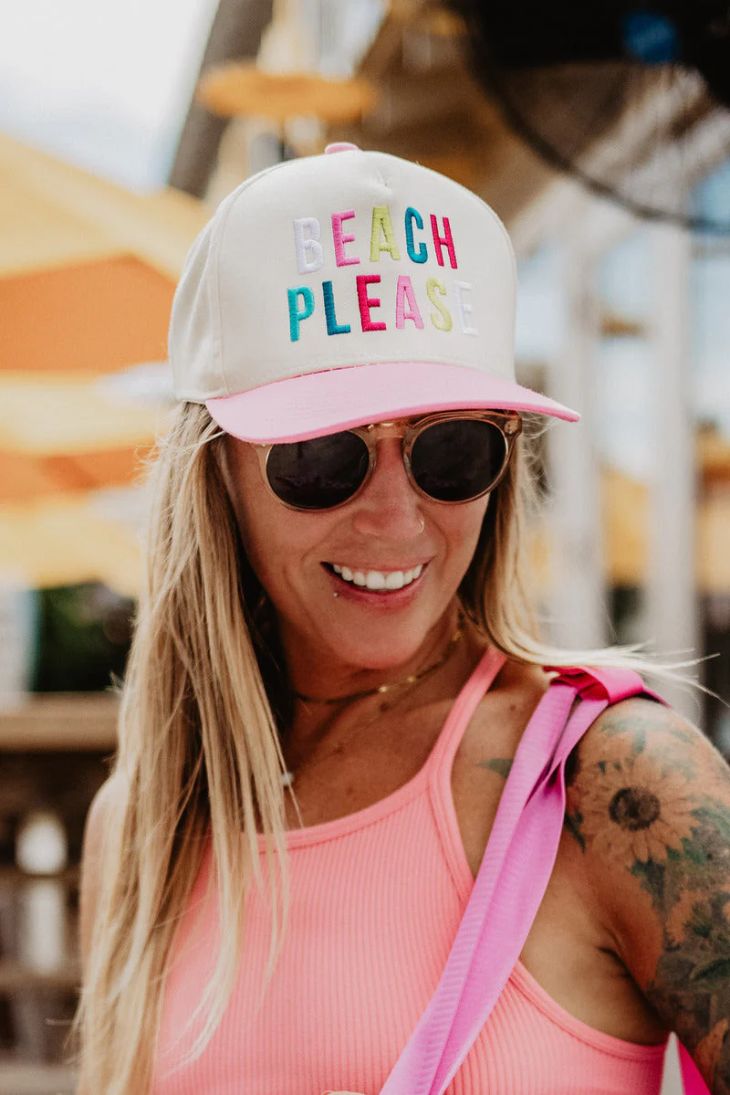 Vintage Two-Tone Sun Hat for Women - Multicolor Beach Hat with Wide Brim, UPF Protection - Perfect for Beach Vacations, Pool Parties & Summer Outings