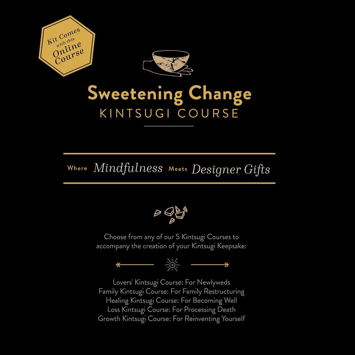 Japanese Kintsugi Ceremony Kit - Unique Corporate & Personal Gift for Weddings, Funerals, Baby Showers & Life Milestones | Perfect for Healing, Celebration & Cultural Experience