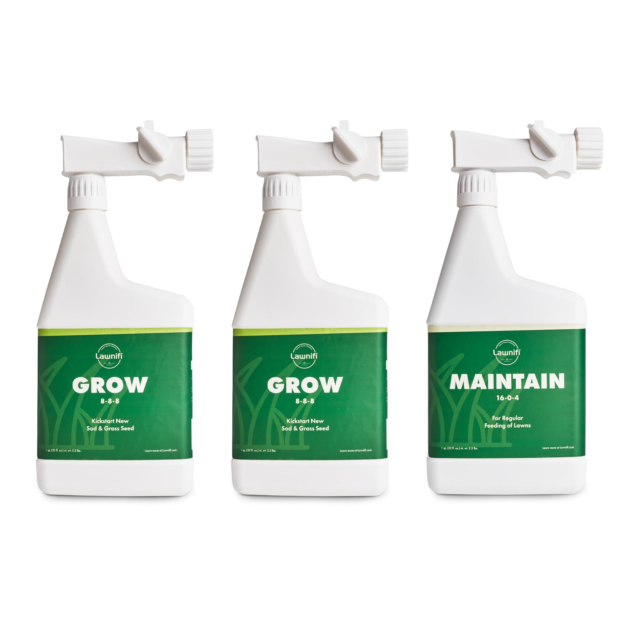 Lawnifi Fertilizer New Lawn Starter Box - 3 Bottles of Premium Liquid Lawn Food for Grass Growth | Ideal for Seeding, Sodding & Establishing New Lawns