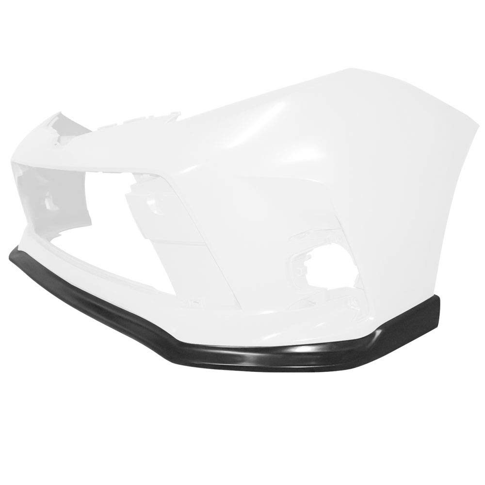 IKON MOTORSPORTS Front Bumper Lip for 2018-2020 Toyota Sienna | CK Style Polyurethane PU Unpainted Black Front Lip Spoiler | Enhances Aerodynamics & Style | Perfect for Car Enthusiasts & Custom Builds