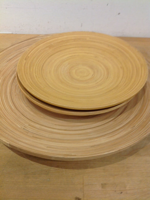 Premium Set of 3 Natural Bamboo Wood Bowls for Serving, Snacking & Salad - Eco-Friendly Kitchenware for Healthy Meals & Home Decor
