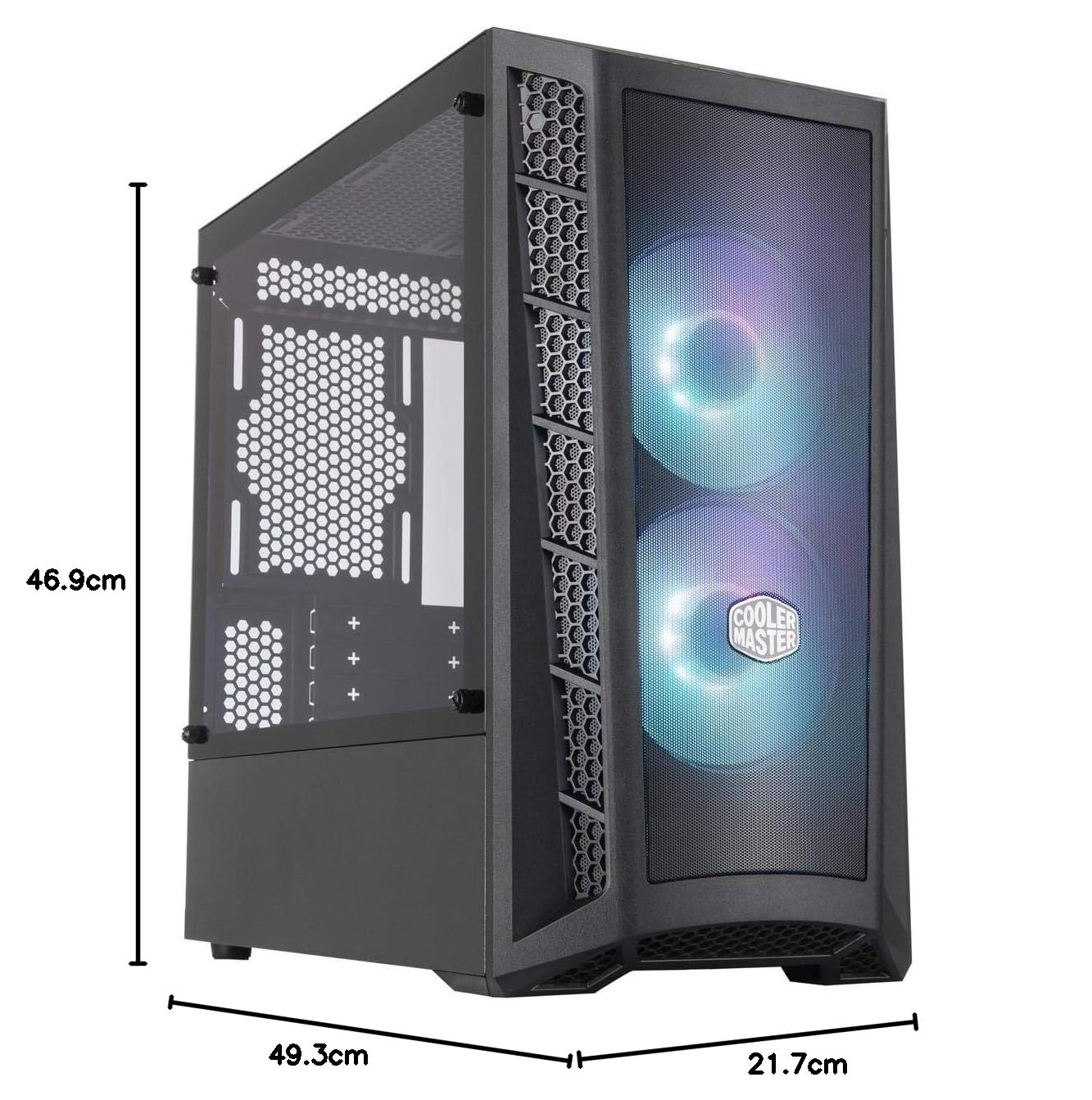 Cooler Master MasterBox MB311L ARGB Micro-ATX PC Case - Dual ARGB Fans, Mesh Front Panel, Tempered Glass Side Panel for Optimal Airflow | Perfect for Gaming Rigs & Workstation Builds