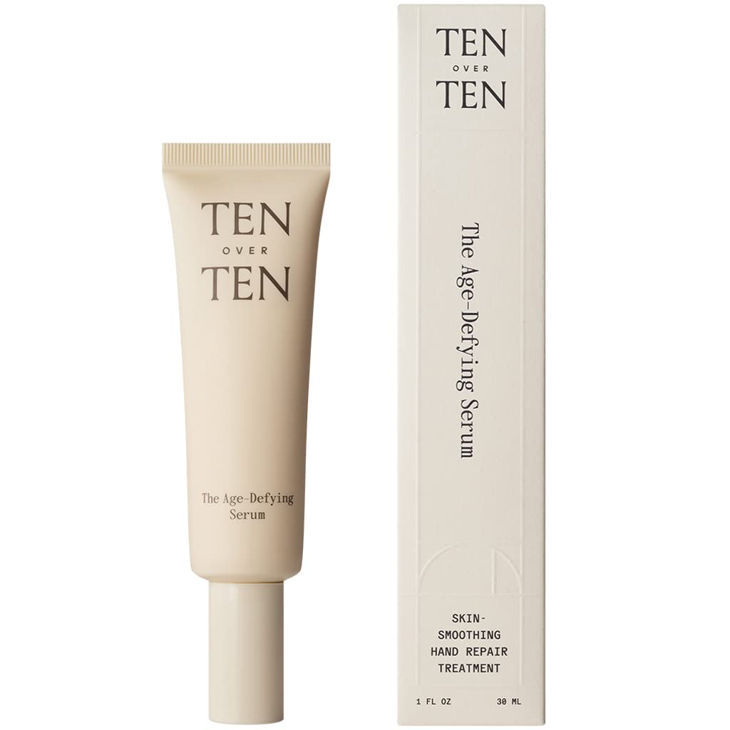 Tenoverten Age Defying Hand Serum - Clean, Natural & Non-Toxic Nail Care Treatment (1 fl oz | 30 mL) for Dry Hands & Cuticle Repair | Perfect for Daily Hydration & Salon-Quality Nail Care at Home