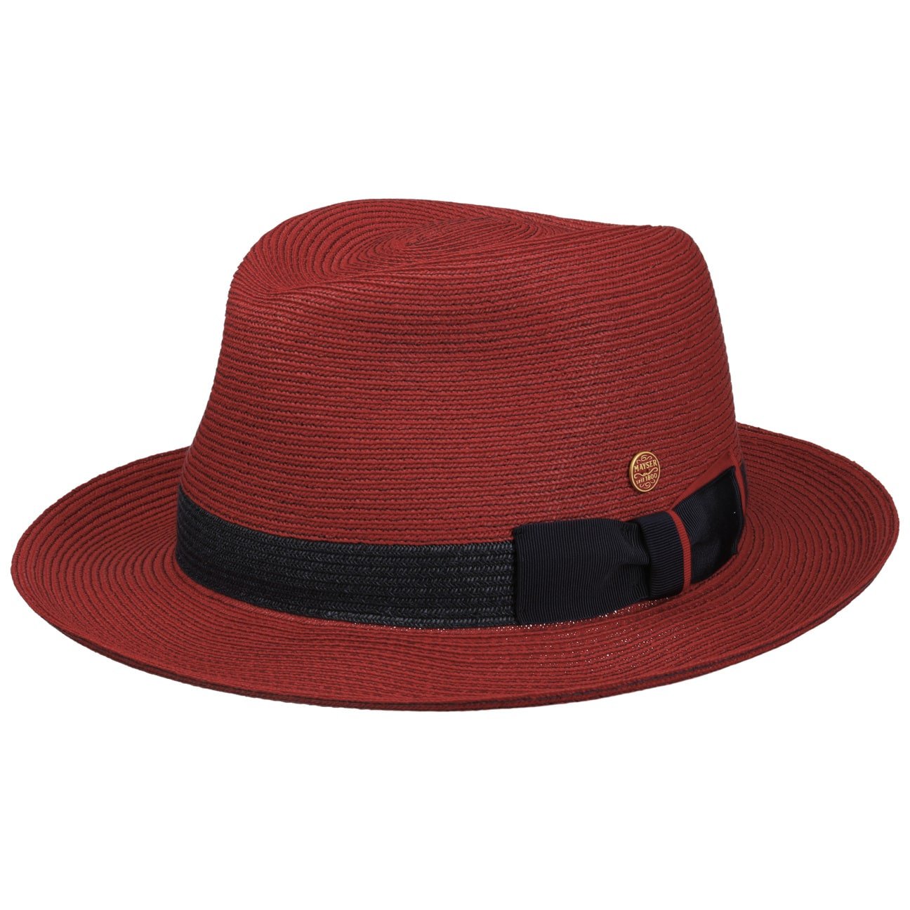 Stylish Samuel Livorno Fedora Straw Hat by Mayser - Perfect for Summer Outings, Beach Vacations & Outdoor Events